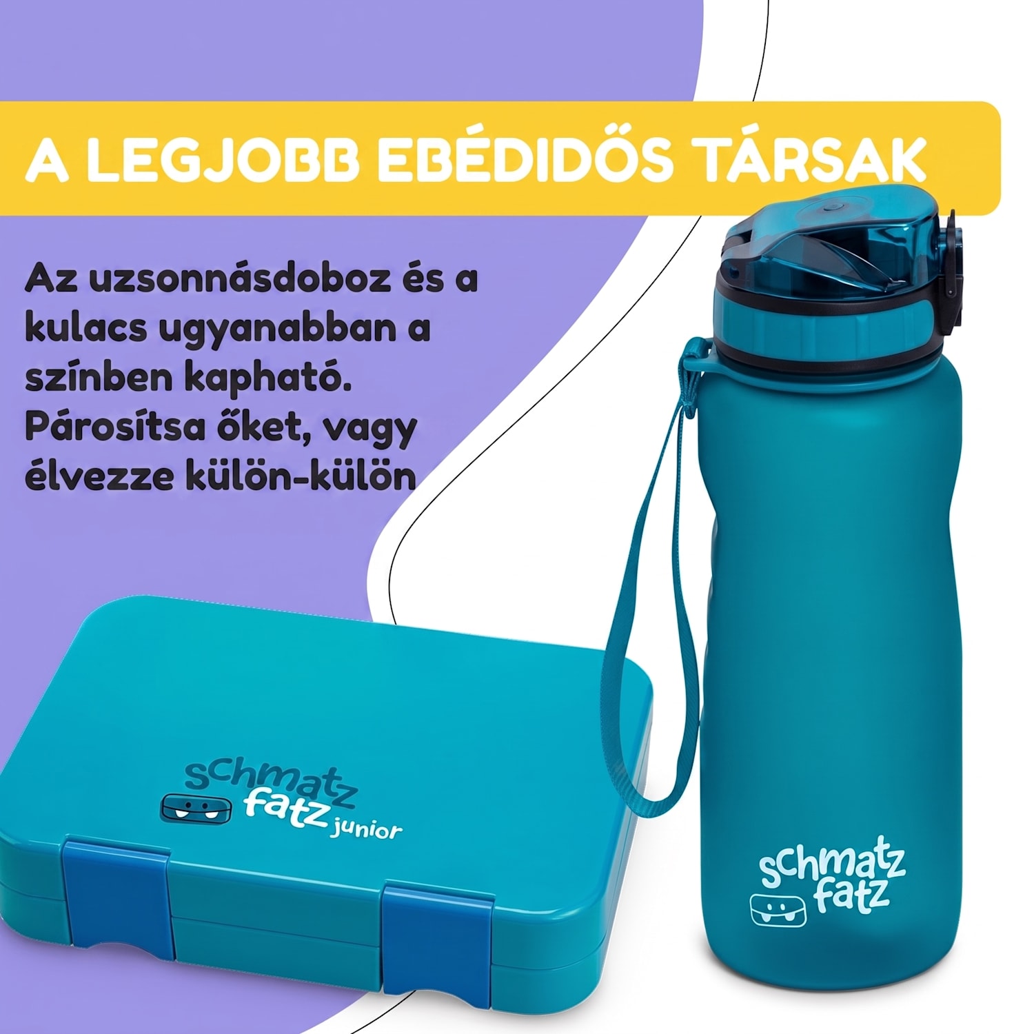 Wakaba, ivópalack, 800 ml, Tritan, BPA-mentes 800 ml | Mély teal