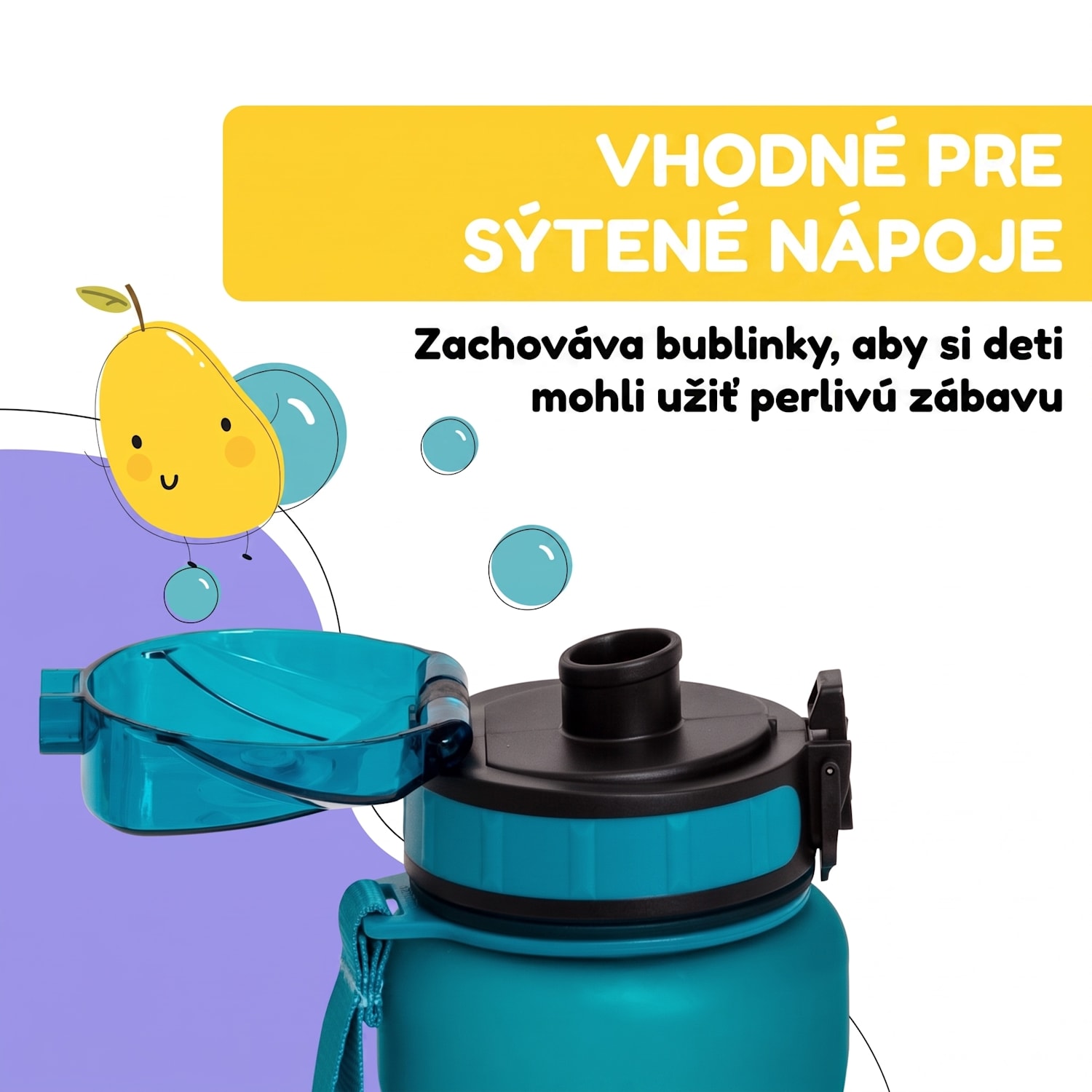 Wakaba, fľaša na pitie, 800 ml, Tritan, BPA-free 800 ml | Hlboko modrozelená