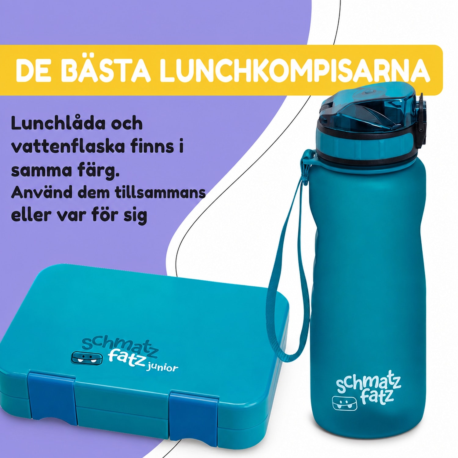 schmatzfatz Wakaba-drickflaska | 800 ml | Tritan | Bärrem | BPA-fri 800 ml | Djupteal