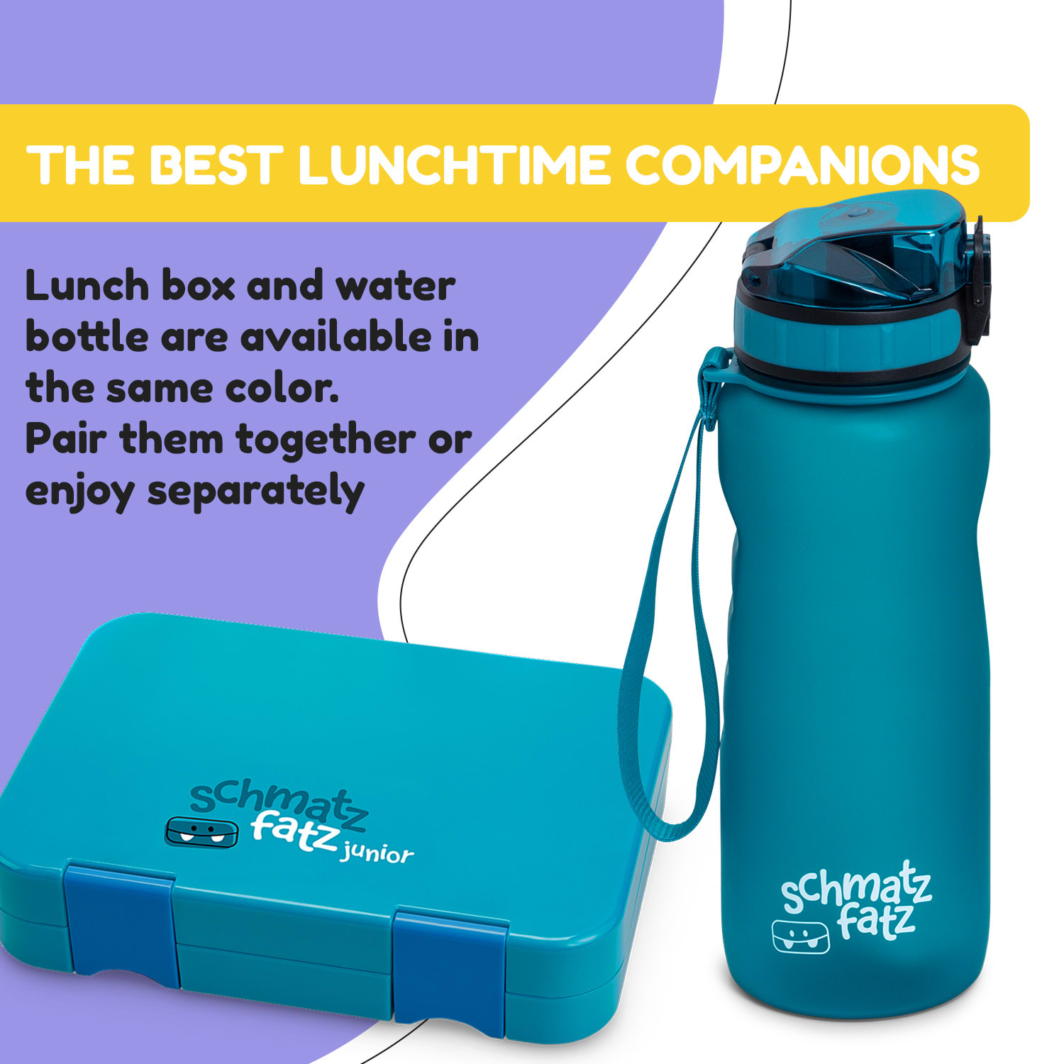 Garrafa Wakaba 800 ml Tritan sem BPA 800 ml | Azul-Petróleo