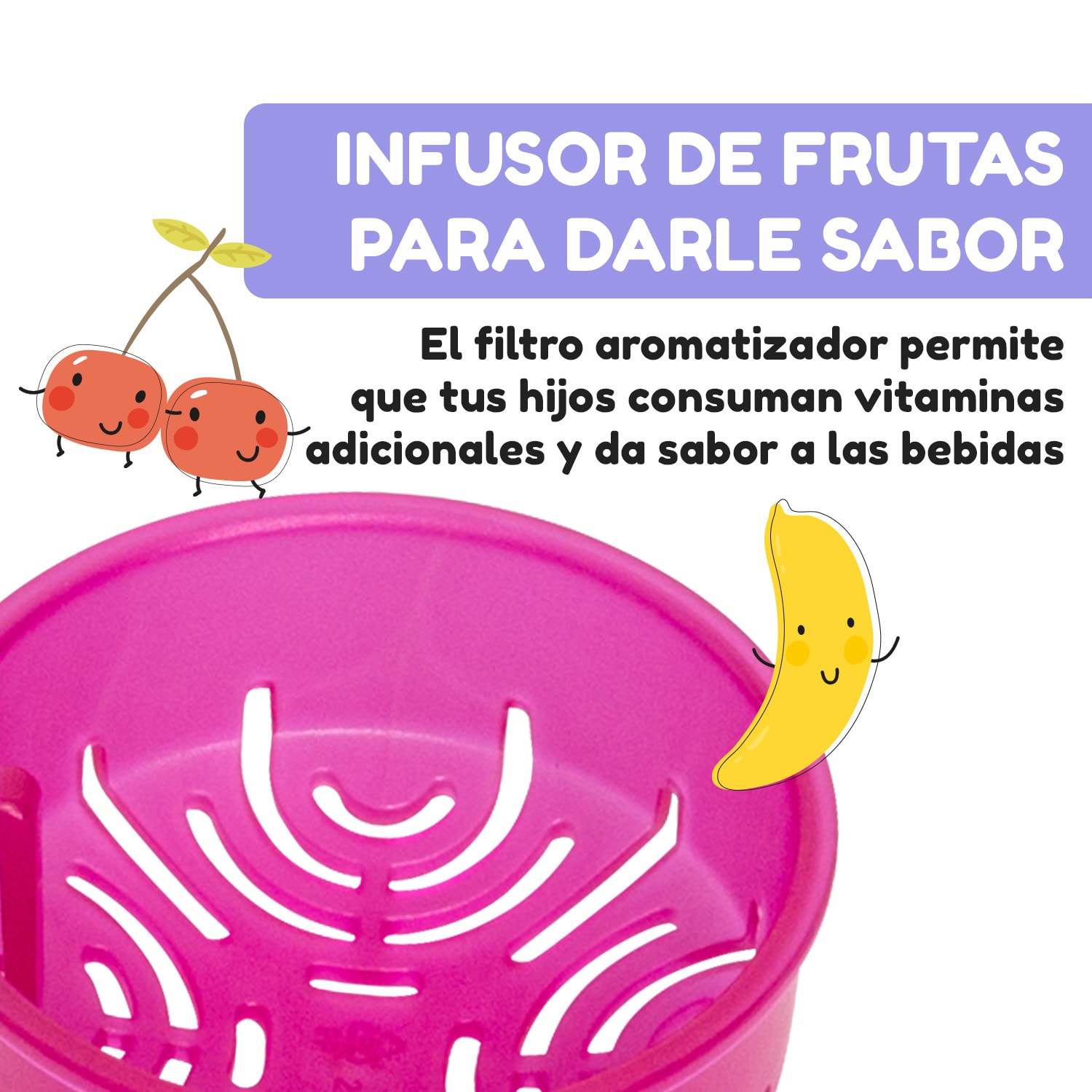 Botella Wakaba 800 ml Tritan sin BPA 800 ml | Morado Intenso