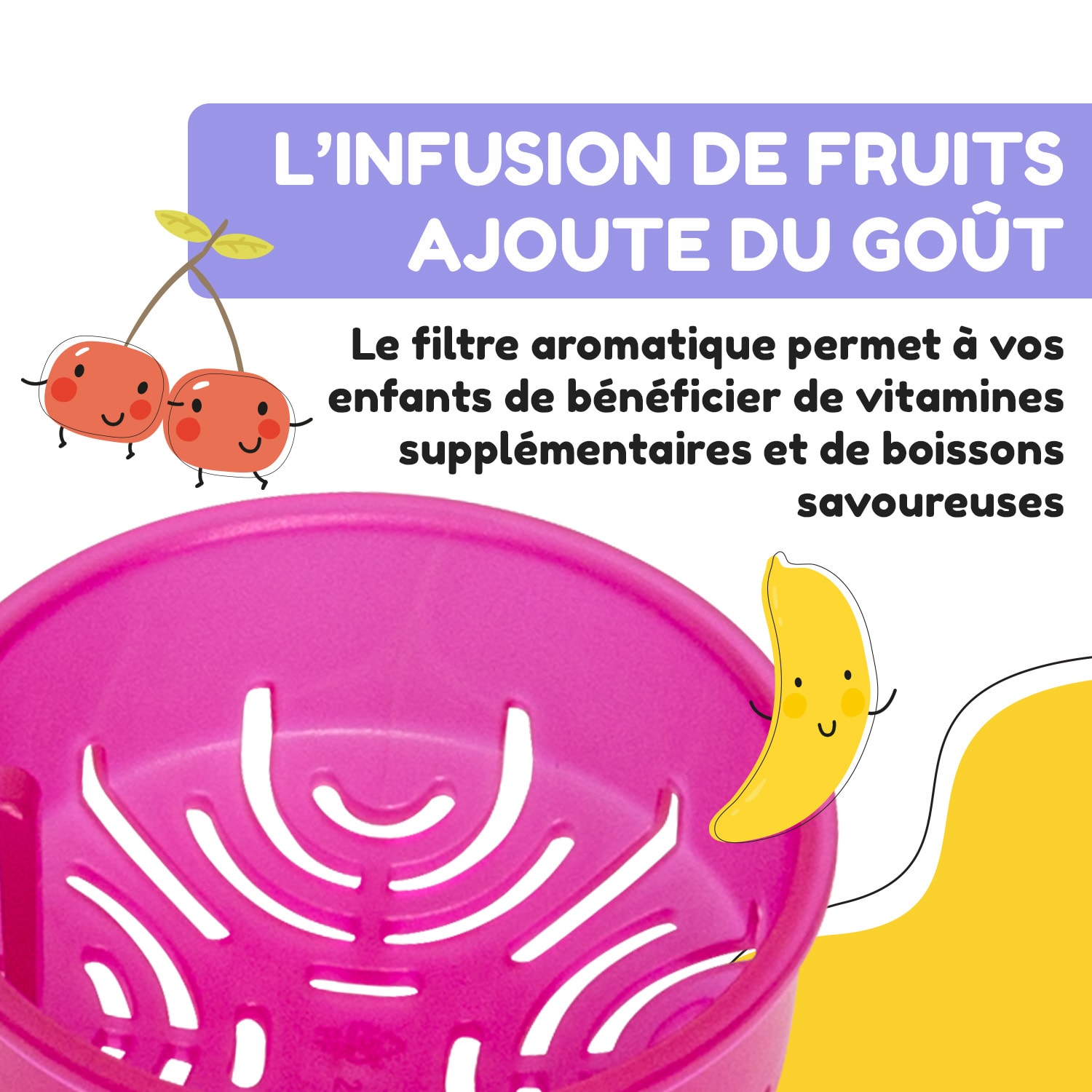 Wakaba thermosfles 550 ml roestvrij staal Tritan zonder BPA 800 ml | Deep Purple