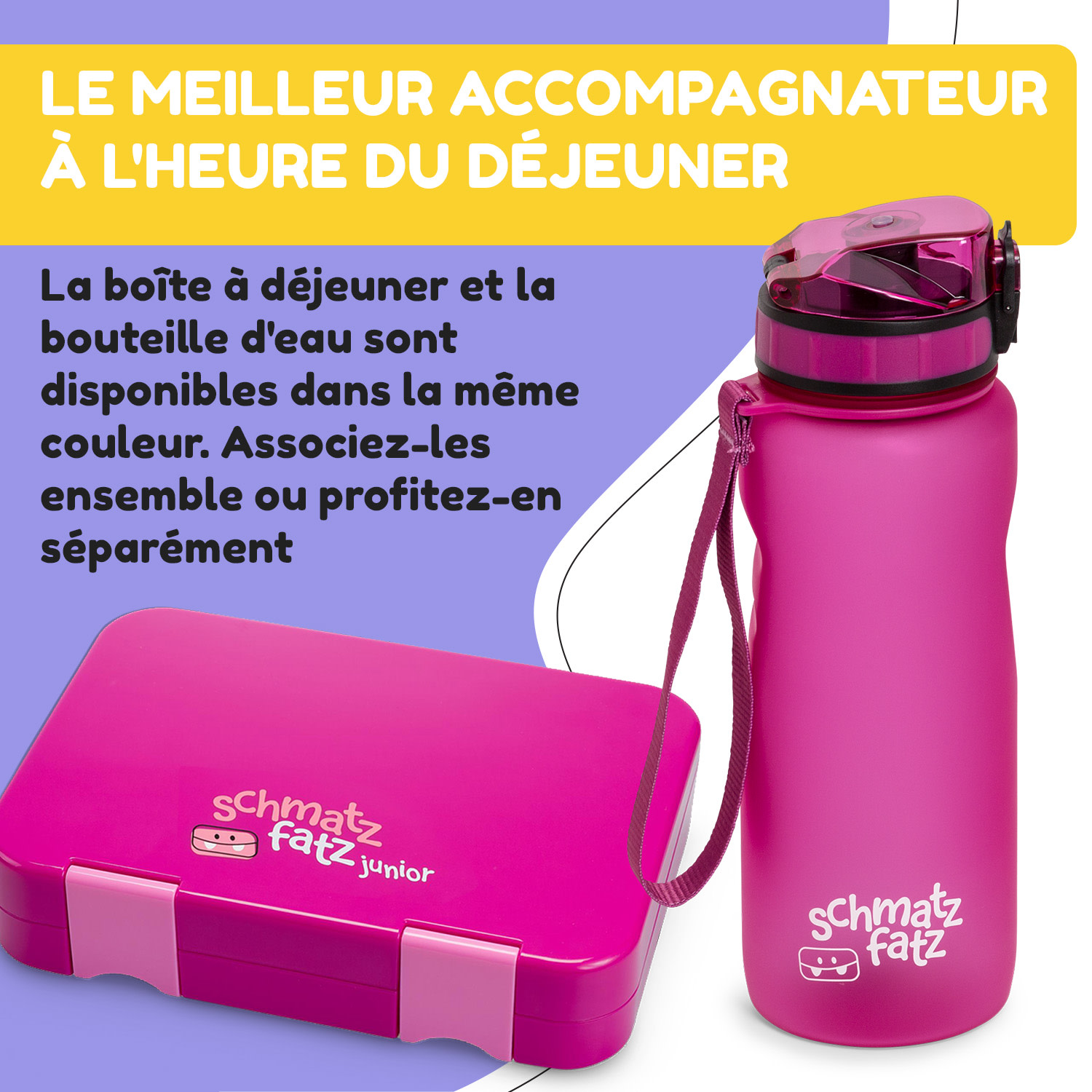 Wakaba thermosfles 550 ml roestvrij staal Tritan zonder BPA 800 ml | Deep Purple