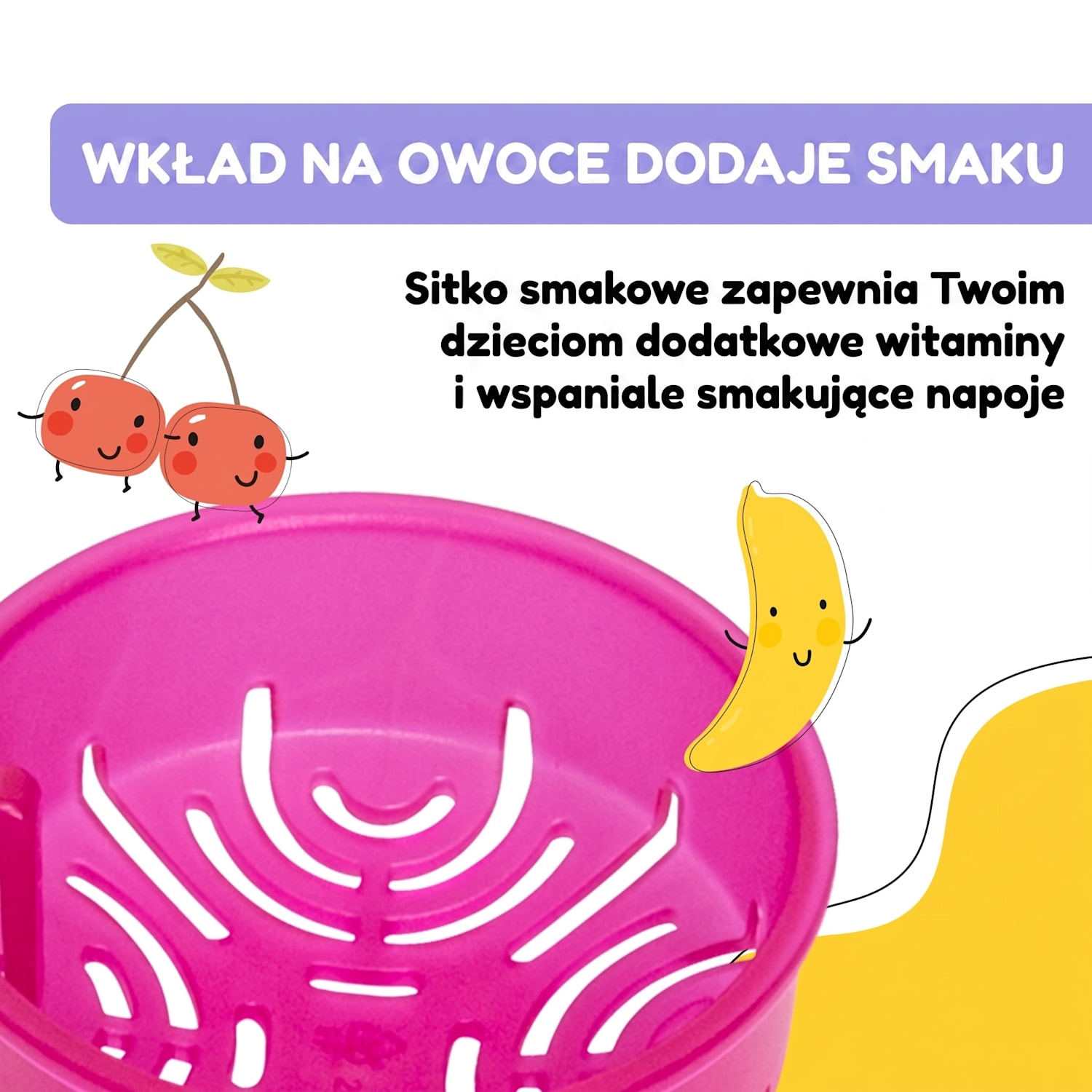 Wakaba, bidon, 800 ml, butelka na wodę, tworzywo Tritan, nie zawiera BPA 800 ml | Głęboka Purpura