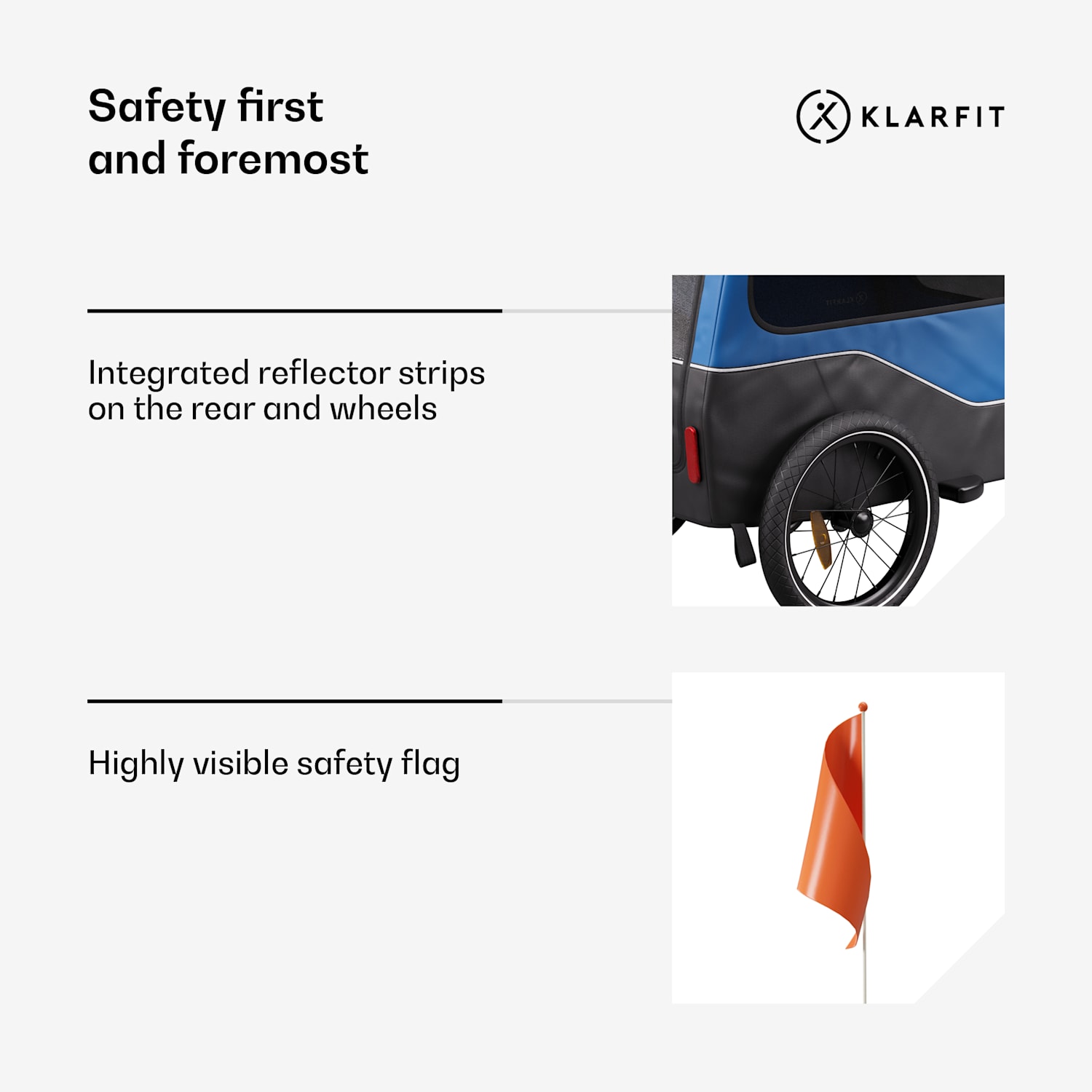 Goldie Home, príves na bicykel, 334 l, max. 40 kg, skladací, odolný voči poveternostným vplyvom Hybrid Trailer & Home 334L | Modrá