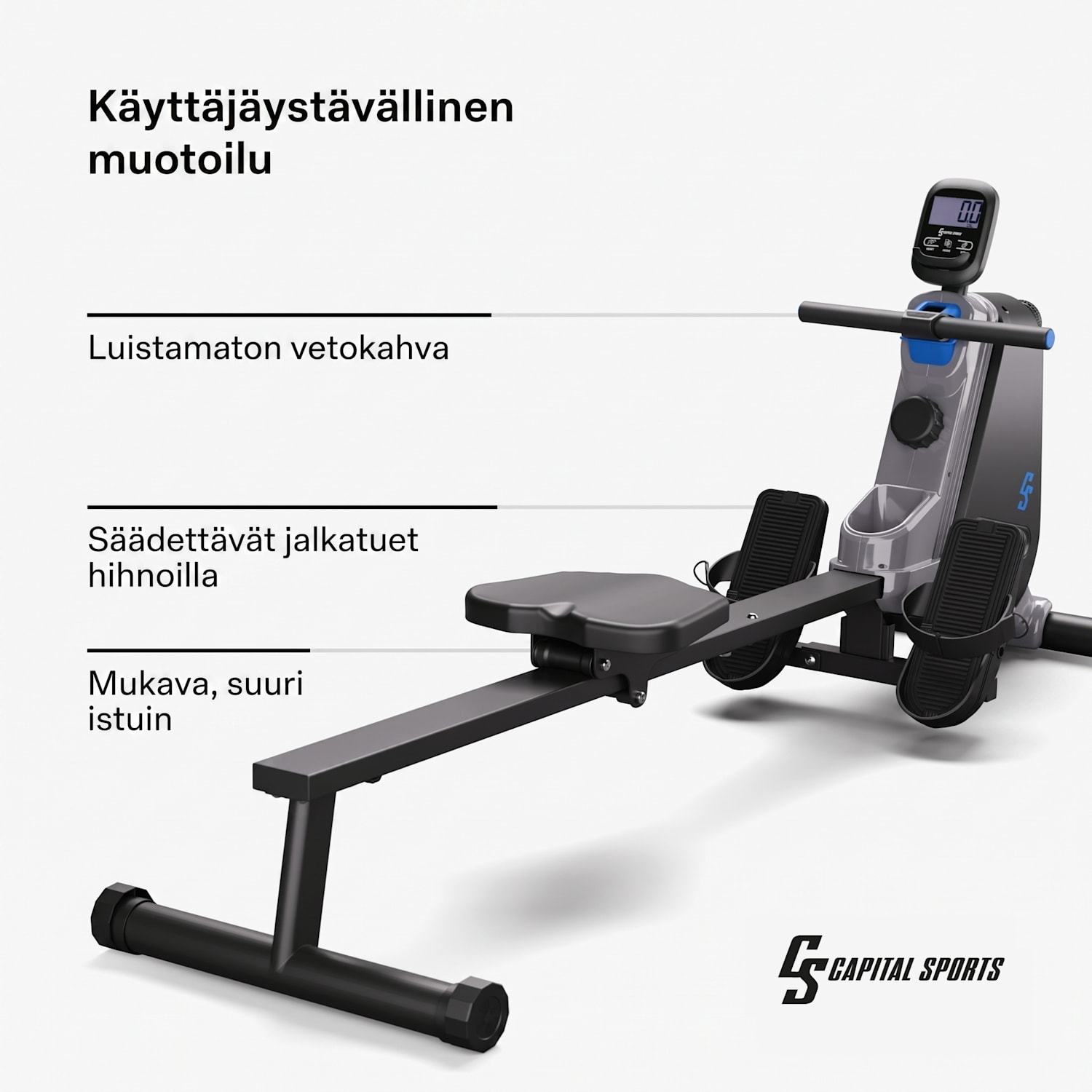 Themis magneettinen soutulaite LED-näyttö 8 tasoa teräs 