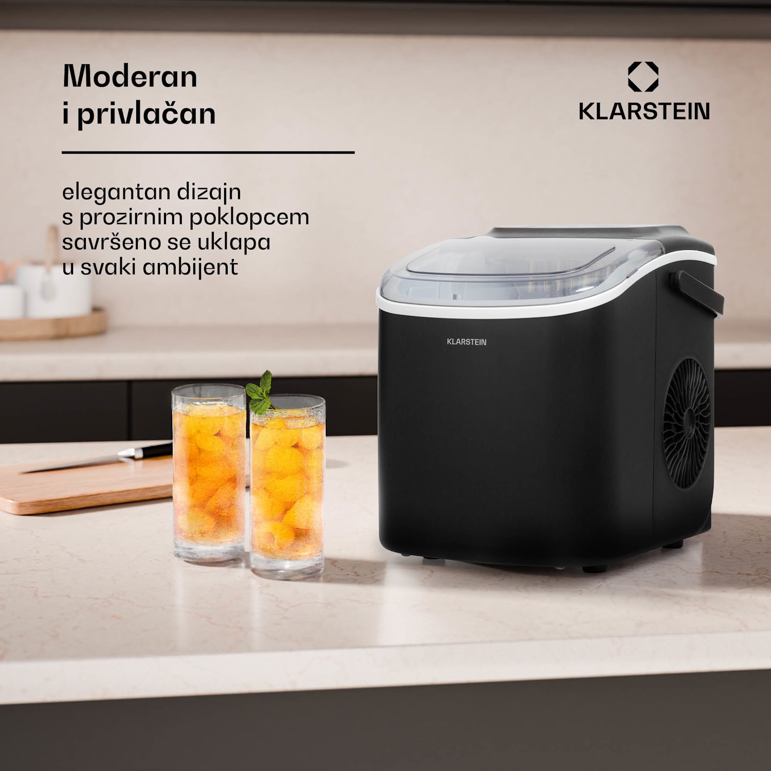 Caldwell Ice ball aparat 12kg/24h Spremnik za vodu: 1,3 l 1,3 Ltr | Crna