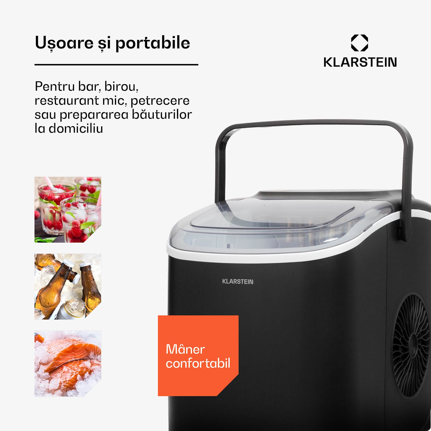 Caldwell Ice Ball Maker 12 kg/24h Rezervor de apă: 1,3 l 1,3 Ltr | Negru