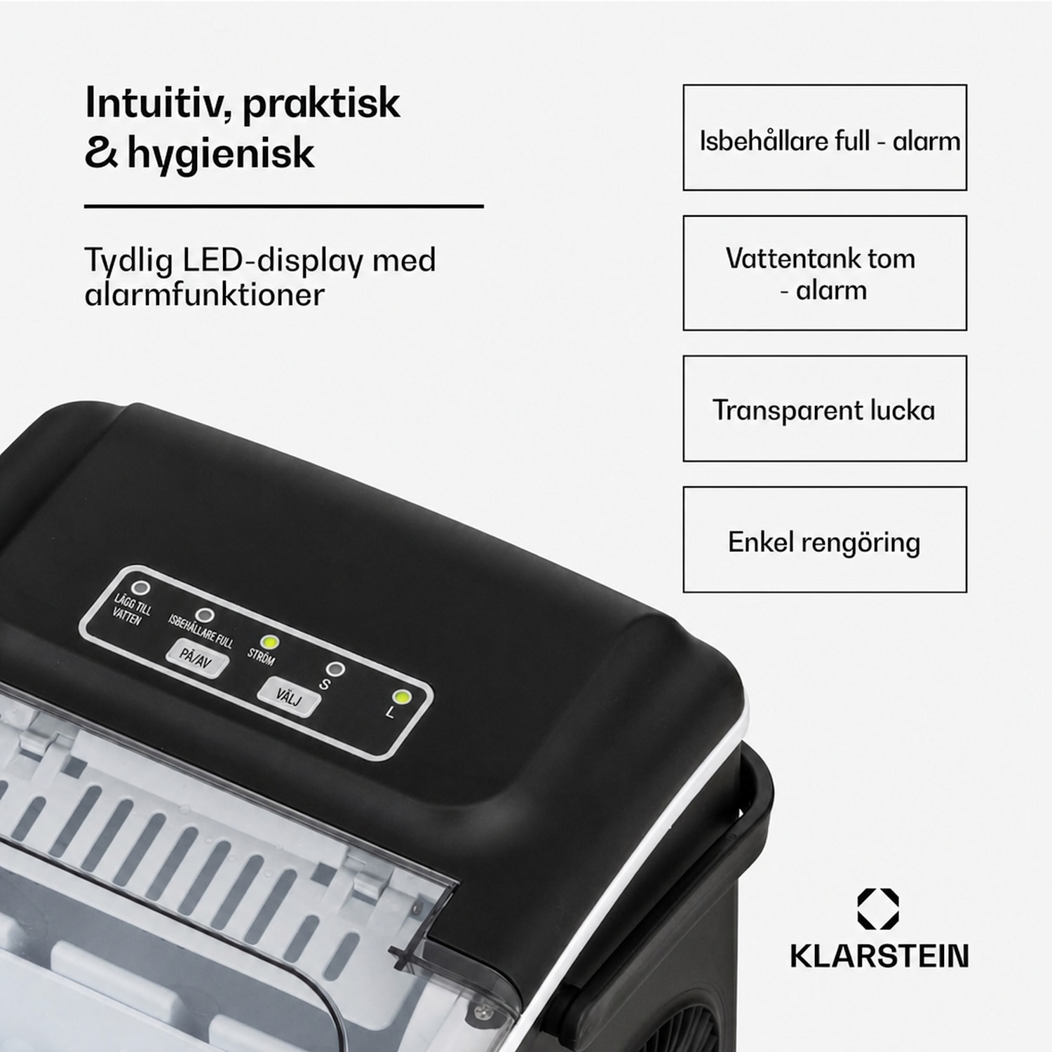 Caldwell Ismaskin bullet-is 12kg/24h vattentank: 1,3 l 