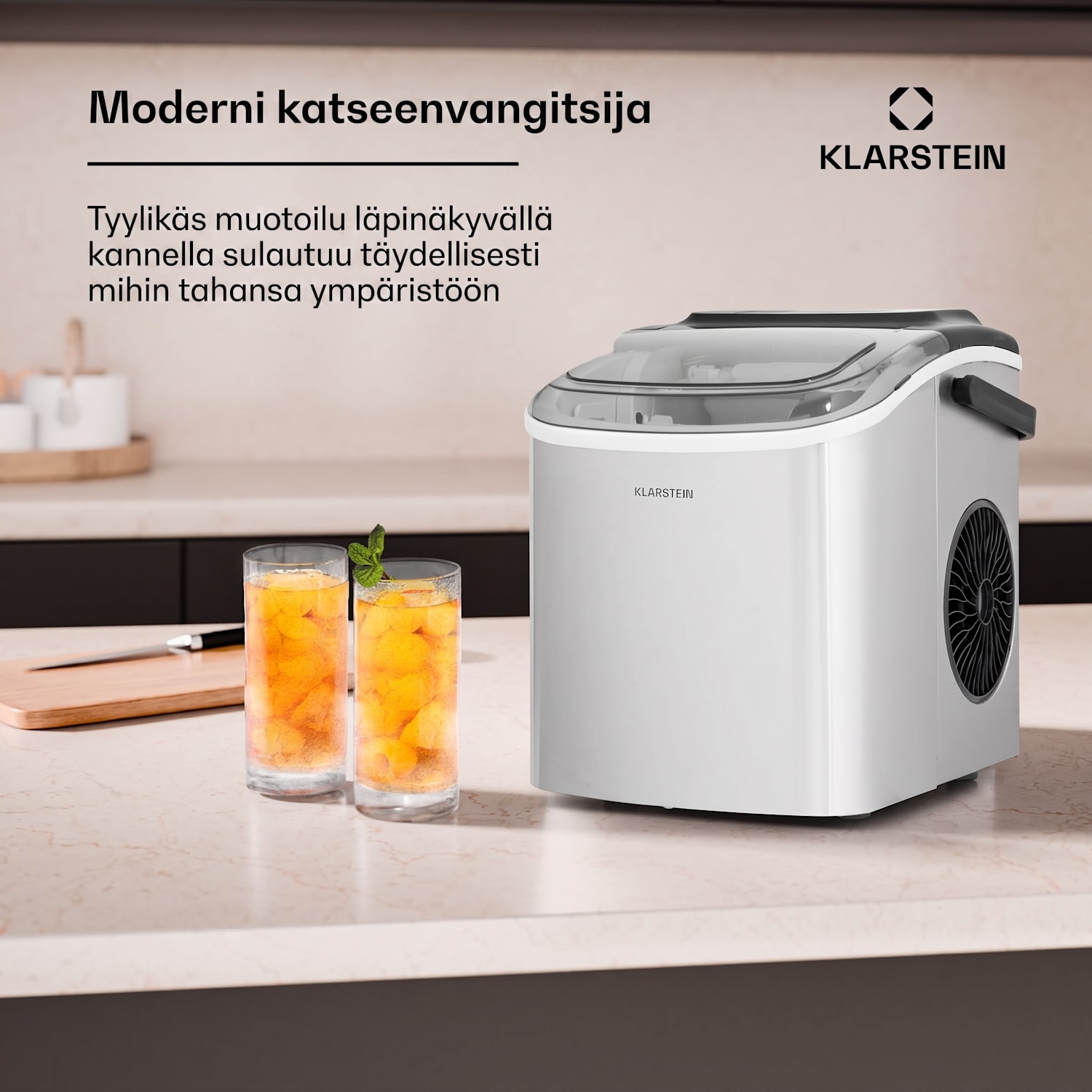 Caldwell jääpalakone Bulleteis 12 kg/24 h vesitankki 1,3 l 1,3 L | Ruostumaton Teräs