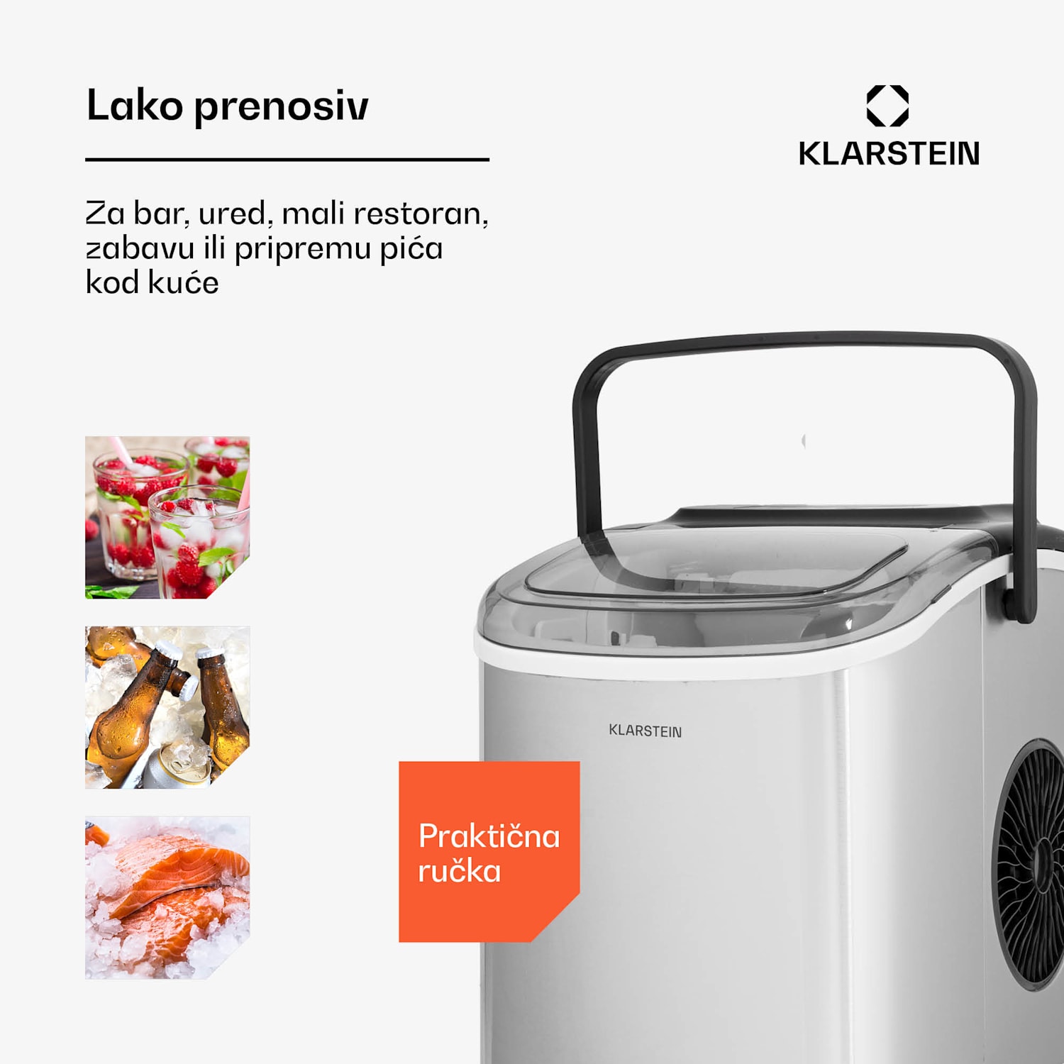 Caldwell Ice ball aparat 12kg/24h Spremnik za vodu: 1,3 l 1,3 Ltr | Nehrđajući čelik