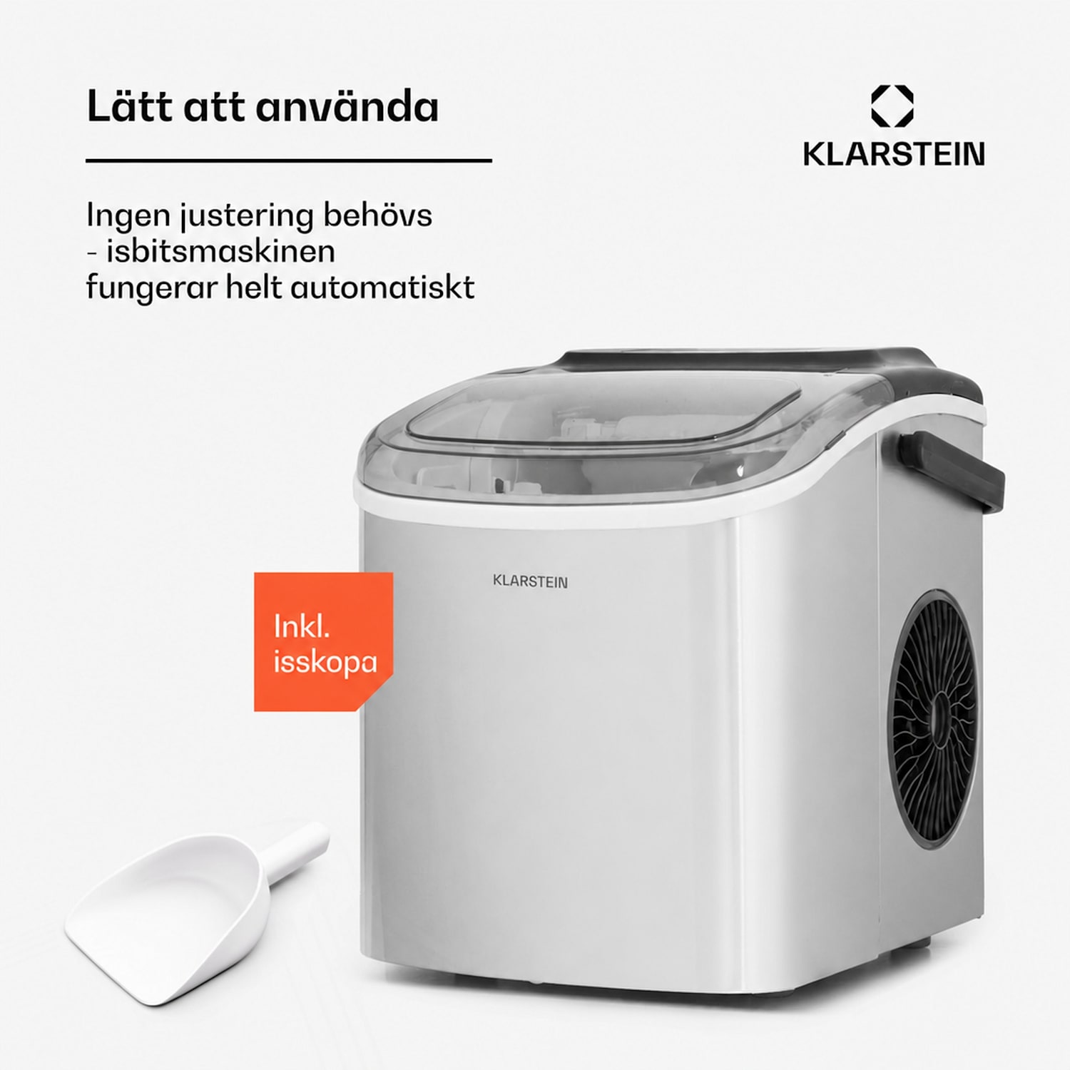 Caldwell Ismaskin bullet-is 12kg/24h vattentank: 1,3 l 