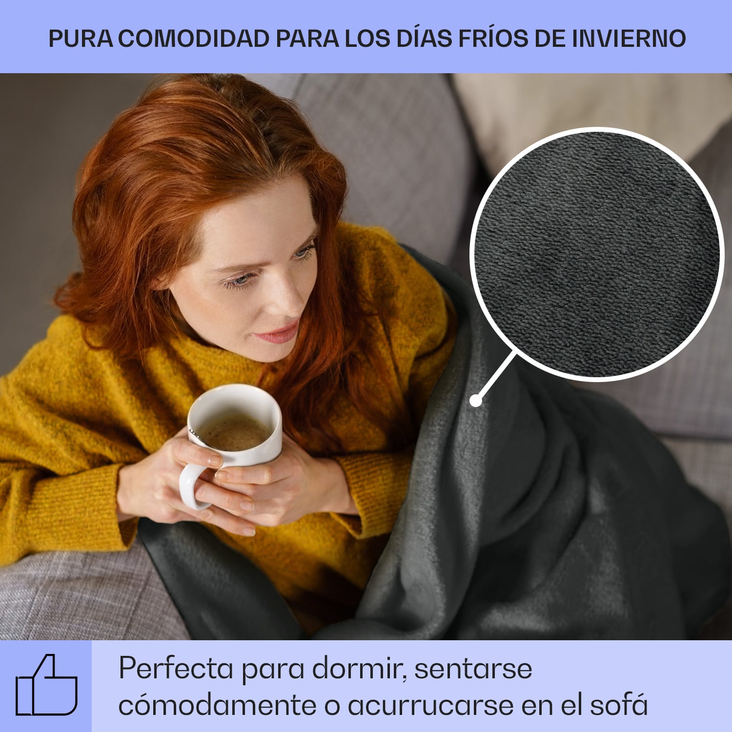 Slanket Manta eléctrica con mangas 120W 155x180cm Coralina 