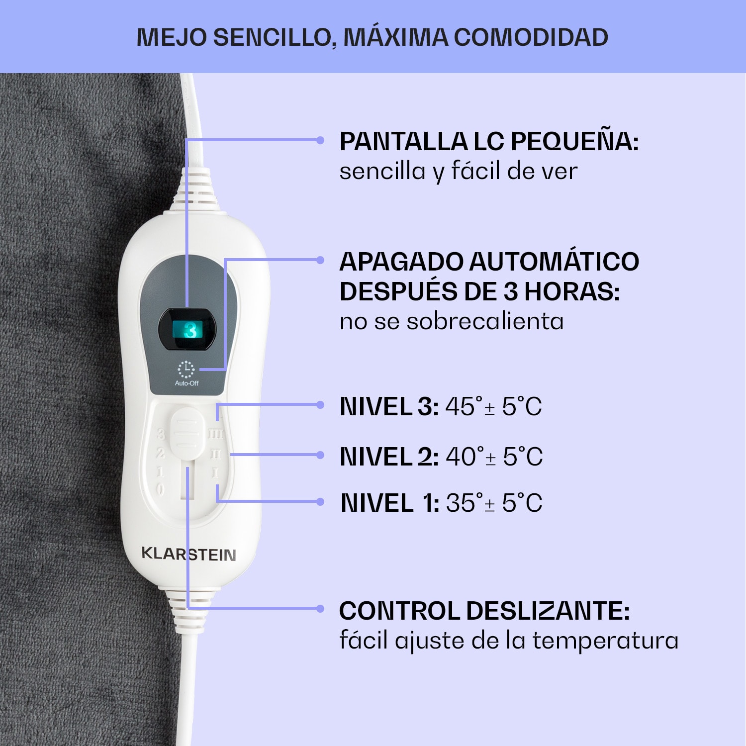 Slanket Manta eléctrica con mangas 120W 155x180cm Coralina 