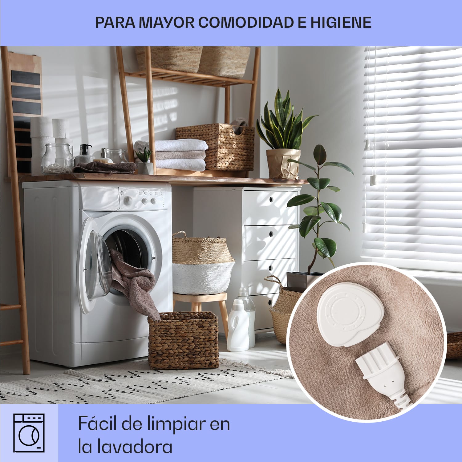 Slanket Manta eléctrica con mangas 120W 155x180cm Coralina 