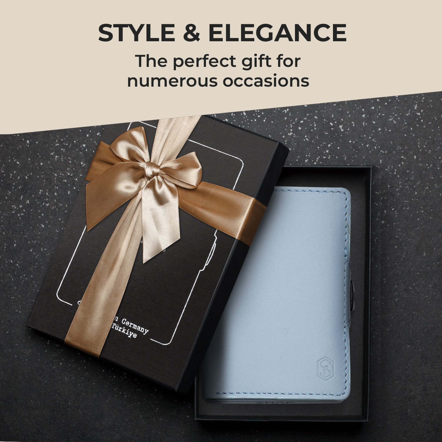ZNAP Slim Wallet, 8 kariet, priehradka na mince, 8,9 x 1,5 x 6,3 cm (Š x V x H), ochrana RFID Standard | Pastelová modrá