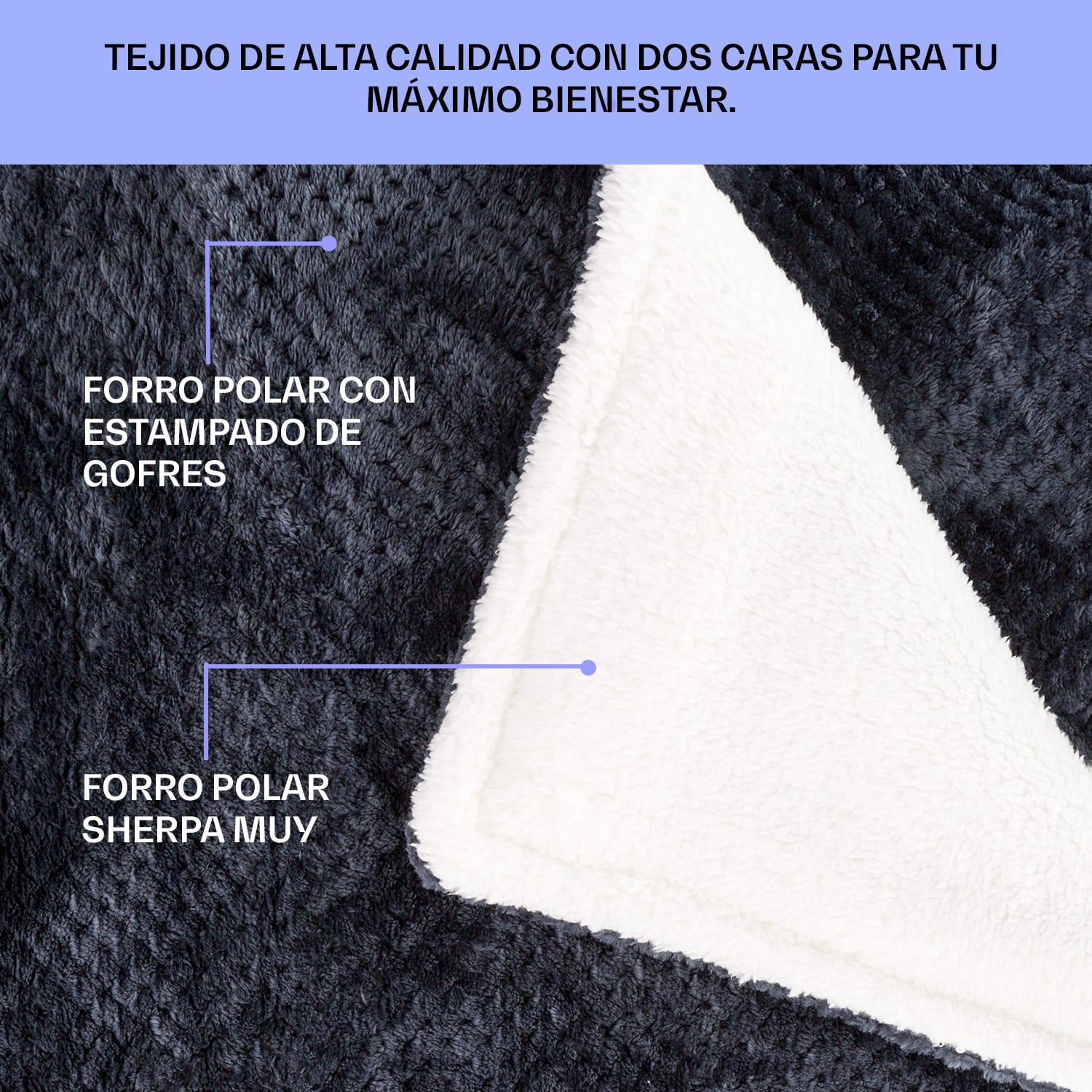 Dr. Watson XL Manta eléctrica 160 W 9 intensidades 180 x 130 cm Mando XL | Antracita