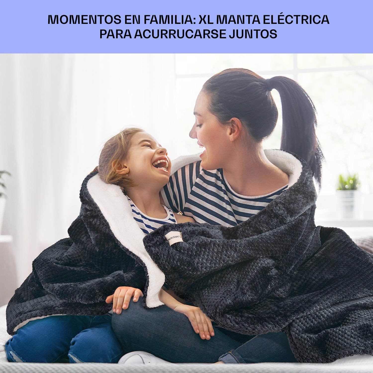 Dr. Watson XL Manta eléctrica 160 W 9 intensidades 180 x 130 cm Mando XL | Antracita