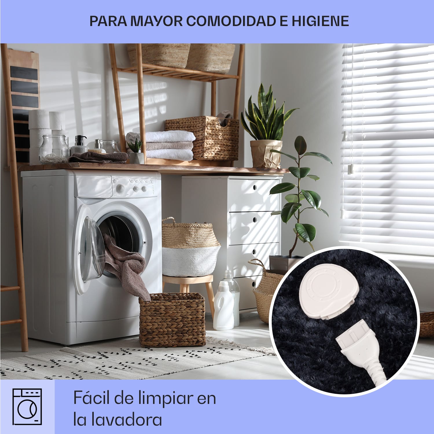 Dr. Watson XL Manta eléctrica 160 W 9 intensidades 180 x 130 cm Mando XL | Antracita