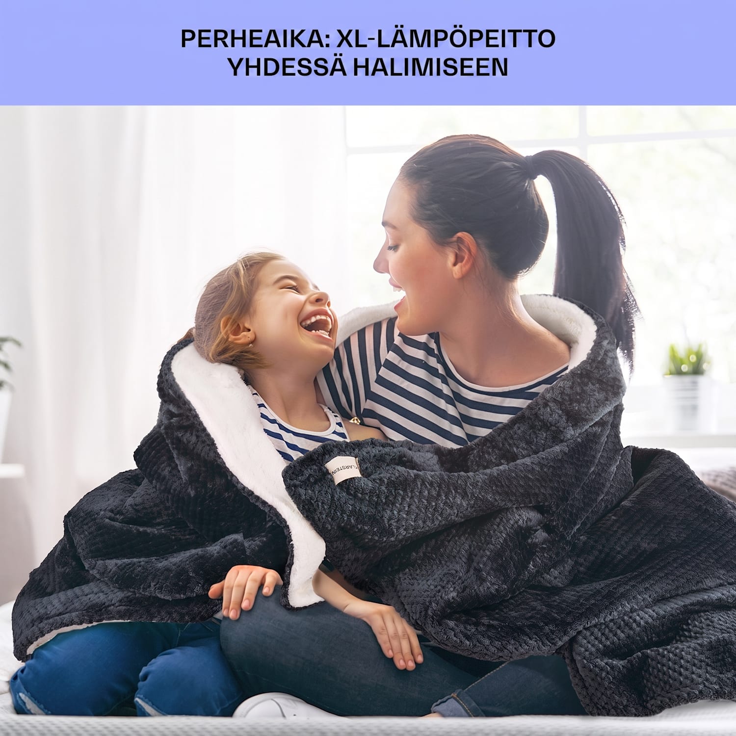 Dr. Watson Deluxe XL lämpöpeitto 160 W 9 lämpötilatasoa 180 x 130 cm XL | Antrasiitti