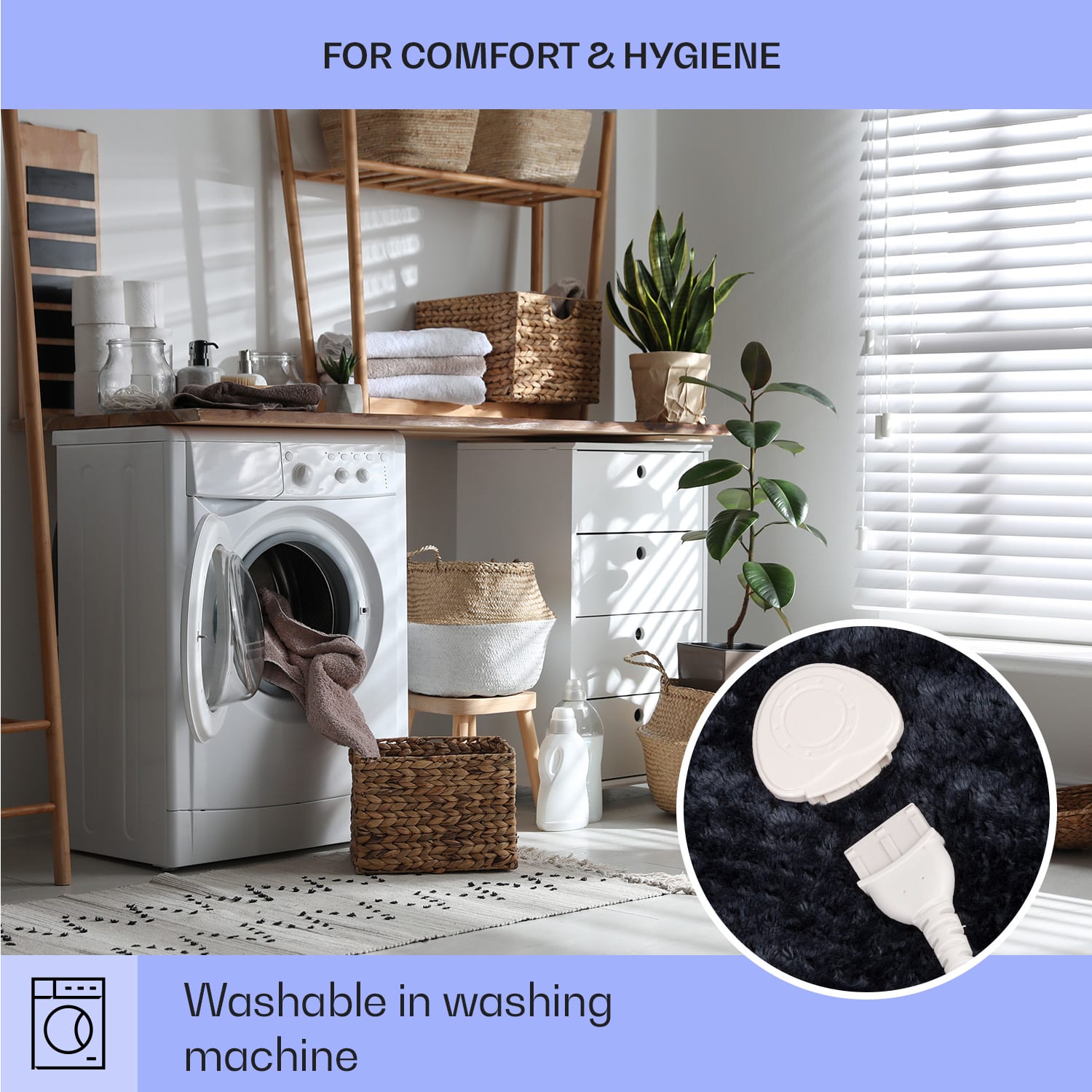 Cobertor elétrico Dr. Watson Deluxe XL 160 W 9 níveis de temperatura 180 x 130 cm XL | Antracite