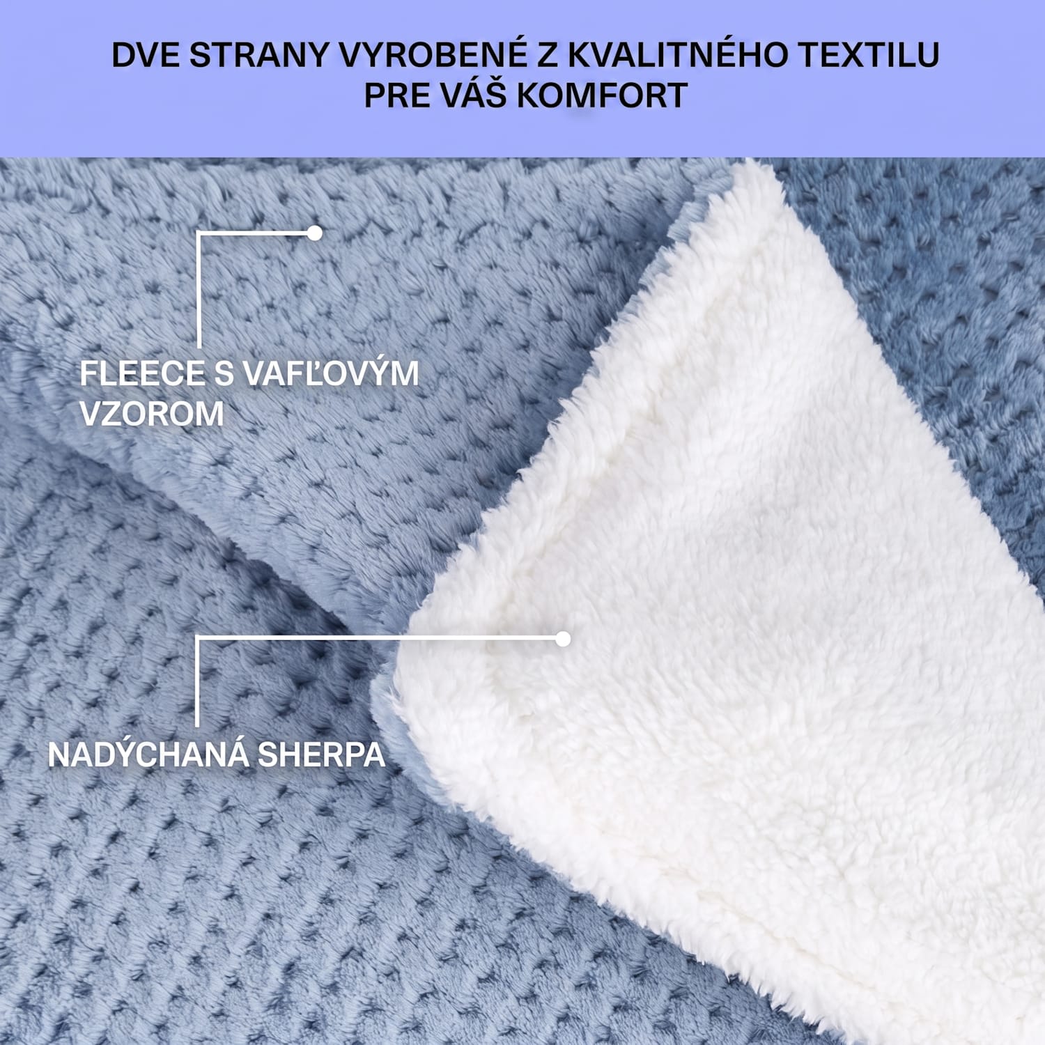 DR Watson Deluxe XL, elektrická deka, 160 W, 9 úrovní ohrevu, 180 x 130 cm XL | Modrá