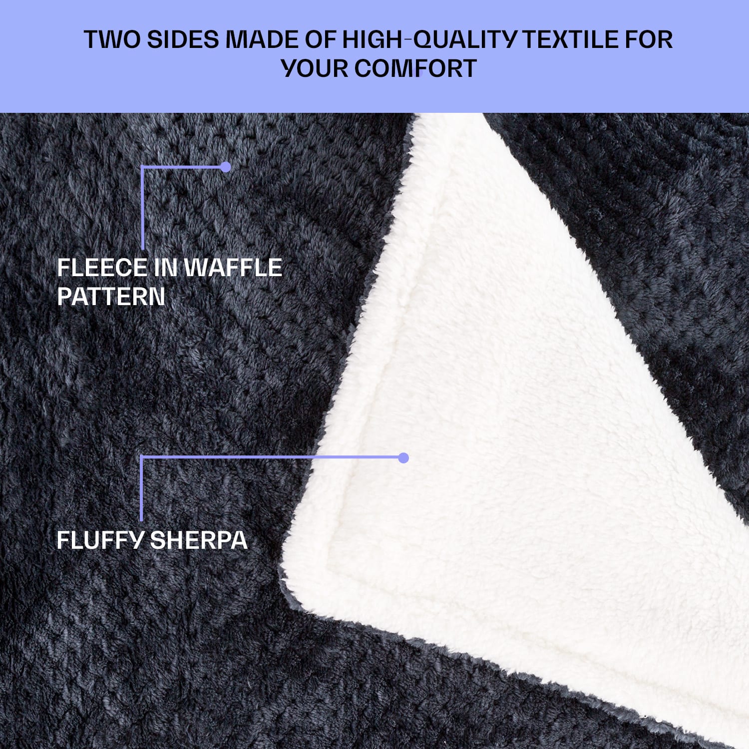 Dr. Watson Deluxe XXL lämpöpeitto 160 W 9 lämpötilatasoa 200 x 180 cm XXL | Antrasiitti