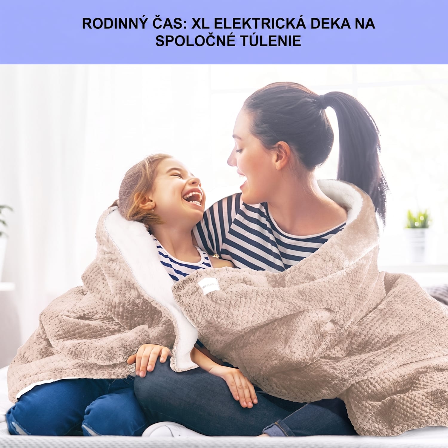 DR Watson Deluxe XXL, elektrická deka, 160 W, 9 úrovní ohrevu, 200 x 180 cm XXL | Piesok
