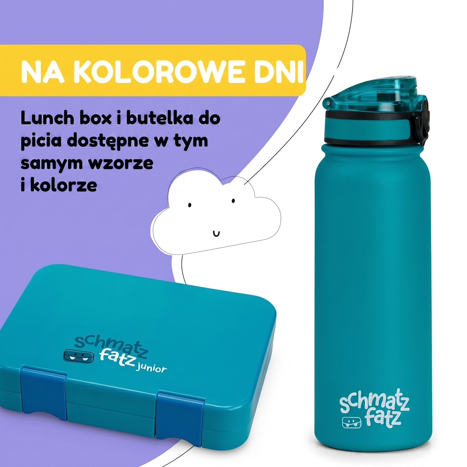 Wakaba, termos 550 ml ze stali nierdzewnej, tworzywo Tritan, bez BPA 550 ml | Benzyna Niebieski