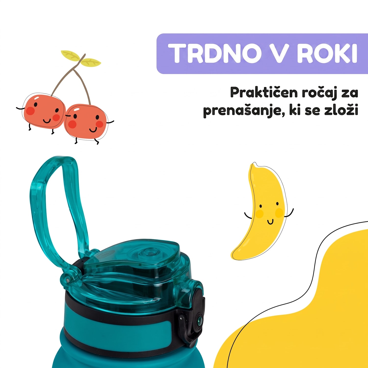 Wakaba Termos 550 ml iz nerjavečega jekla Tritan brez BPA 550 ml | Bencin Modra