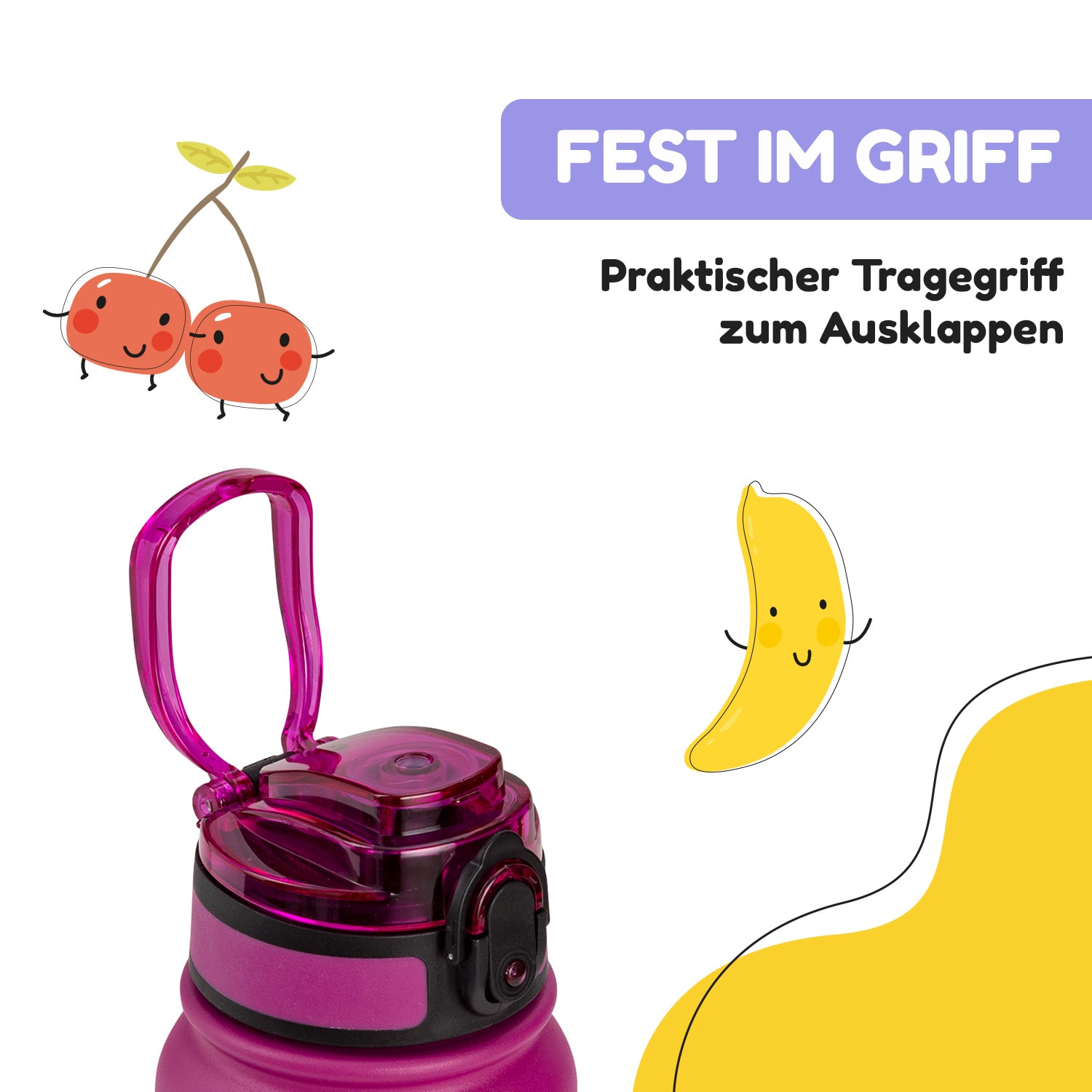 Wakaba Thermosflasche 550 ml Edelstahl Tritan BPA-frei 