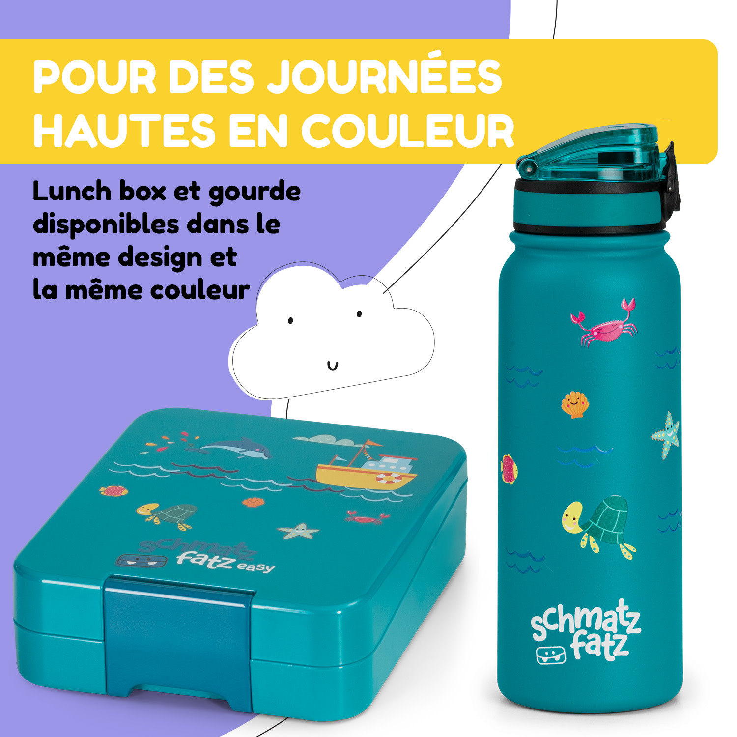 Wakaba Thermosfles 550 ml edelstaal Tritan zonder BPA 