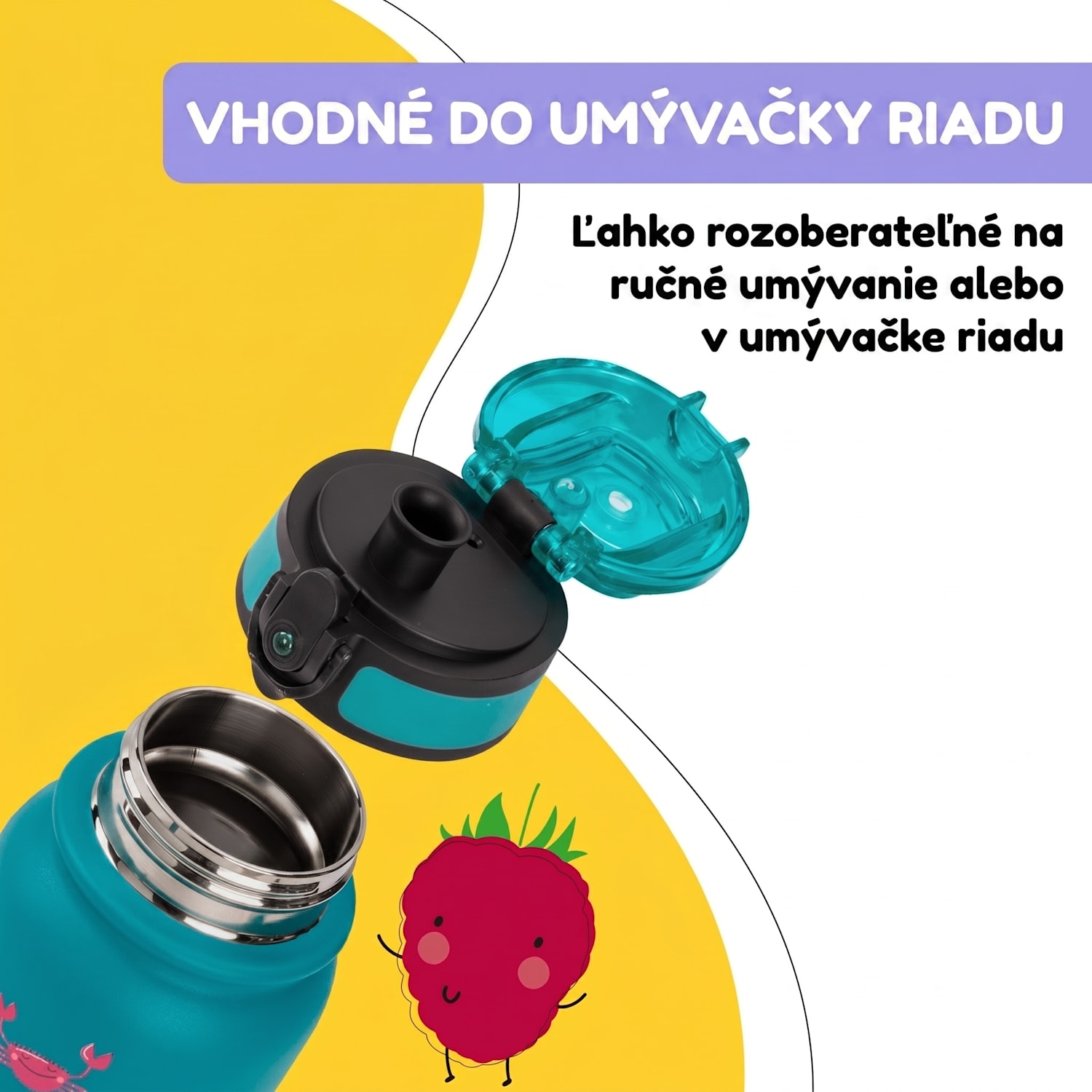 Wakaba termoska 550 ml z nehrdzavejúcej ocele Tritan BPA-Free 550 ml | Petrol Sea