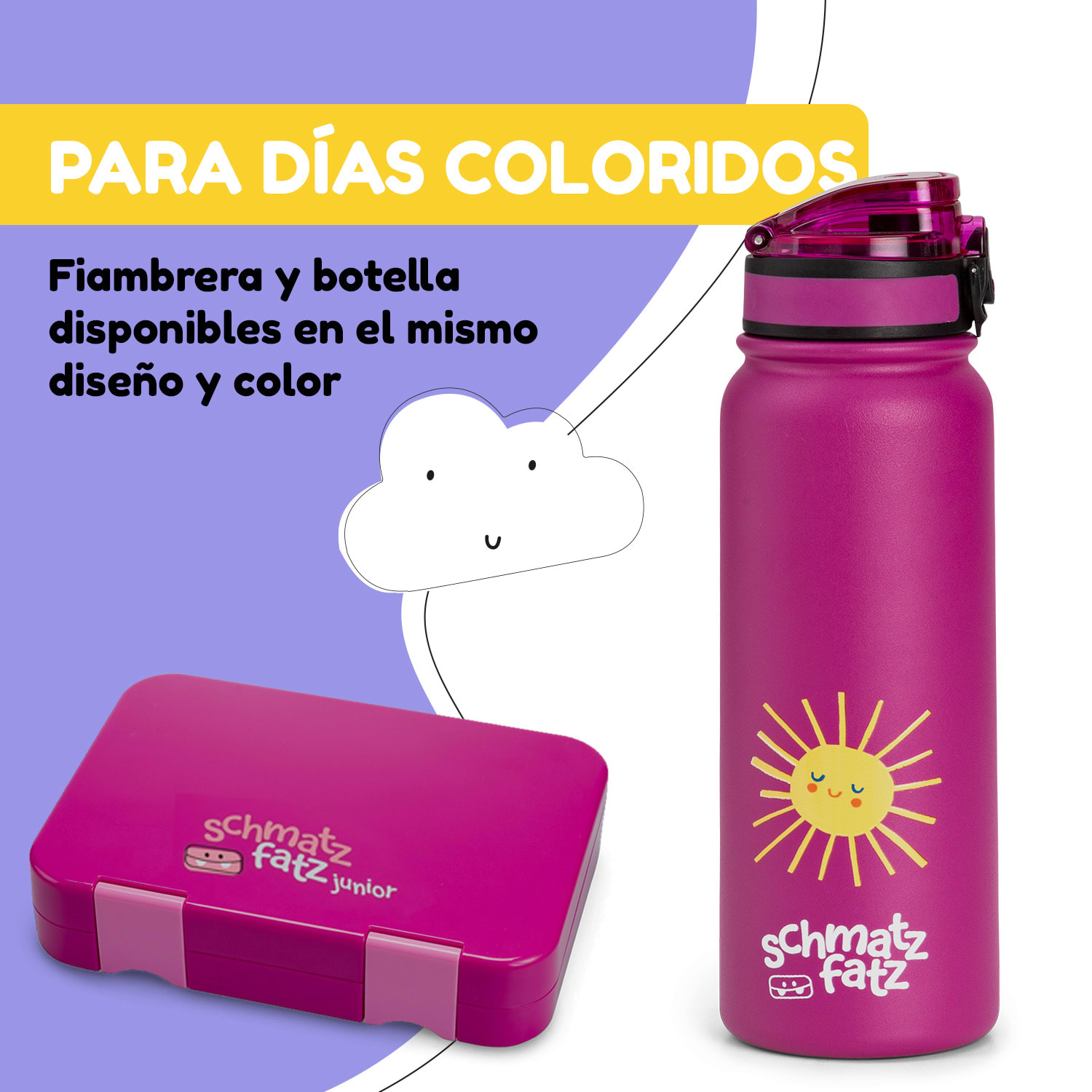 Termo Wakaba 550 ml acero inoxidable Tritan sin BPA 