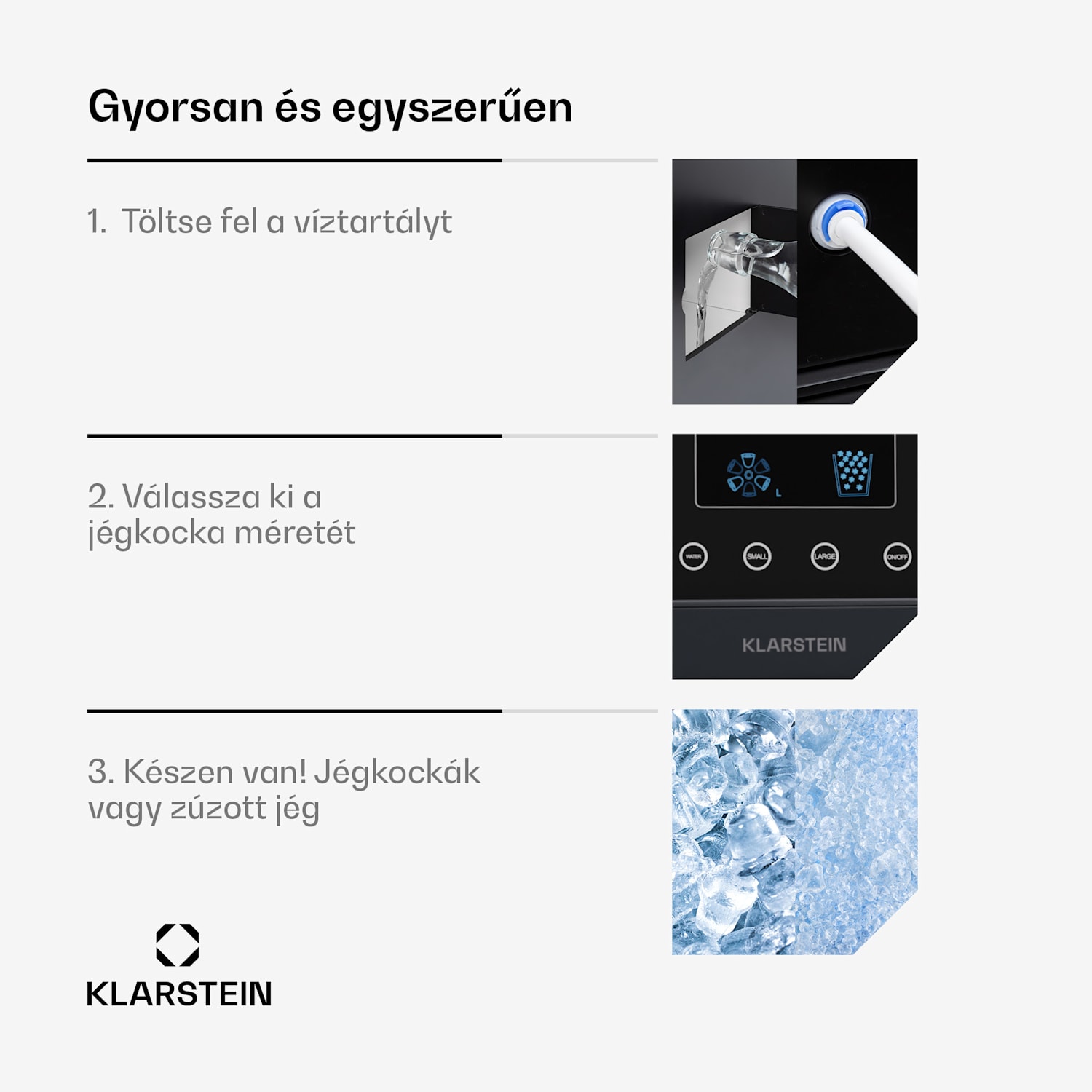 Eiszeit Crush, машина за кубчета лед, 2 размера, натрошен лед 