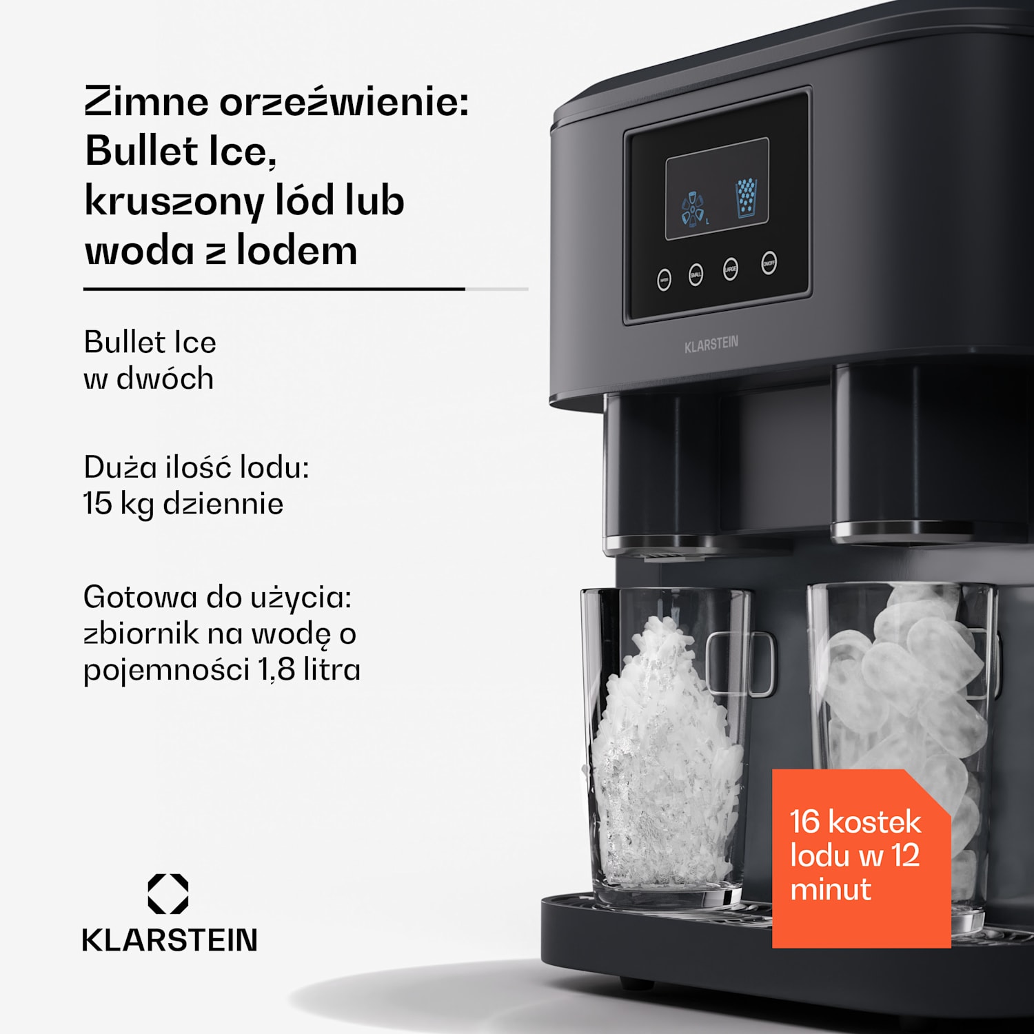 Eiszeit Crush, výrobník ledu, 2 velikosti, drcený led 