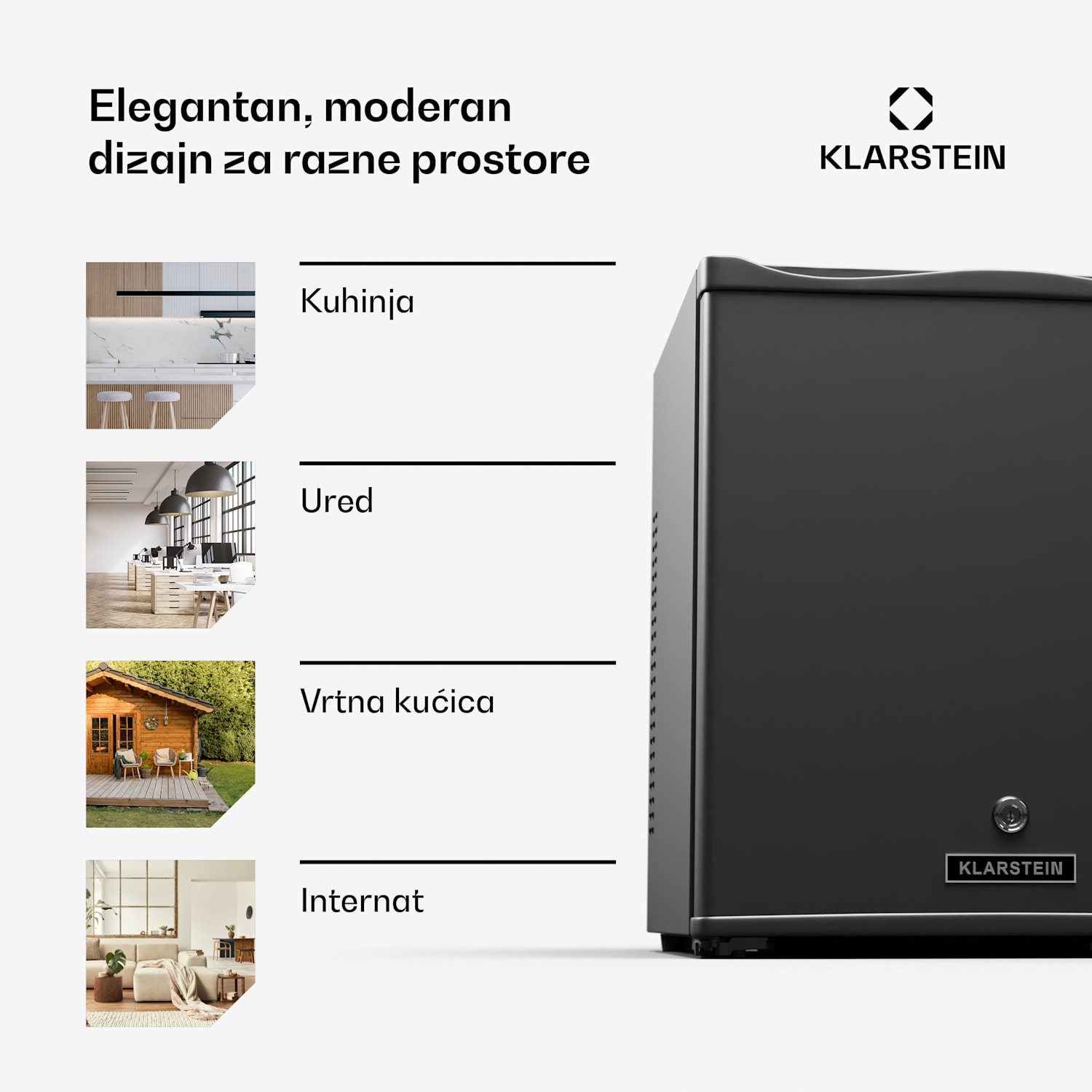 Matterhorn 28, mini hladnjak, 28 litara, 35 dB, kompaktan, na zaključavanje 28 Ltr | Nehrđajući čelik