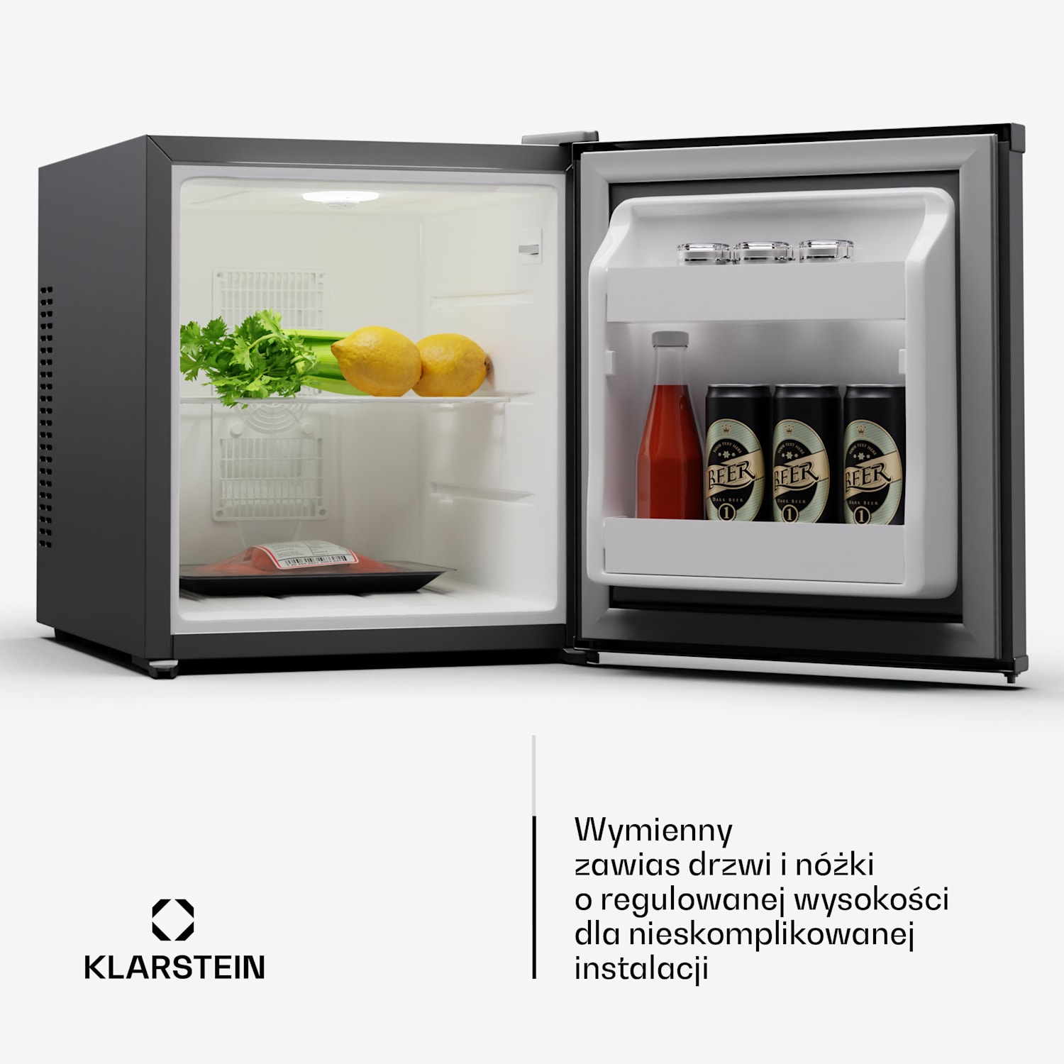 Matterhorn 28, mini lodówka, minibar, 28 l, 35 dB, kompaktowa, zamykana na klucz 