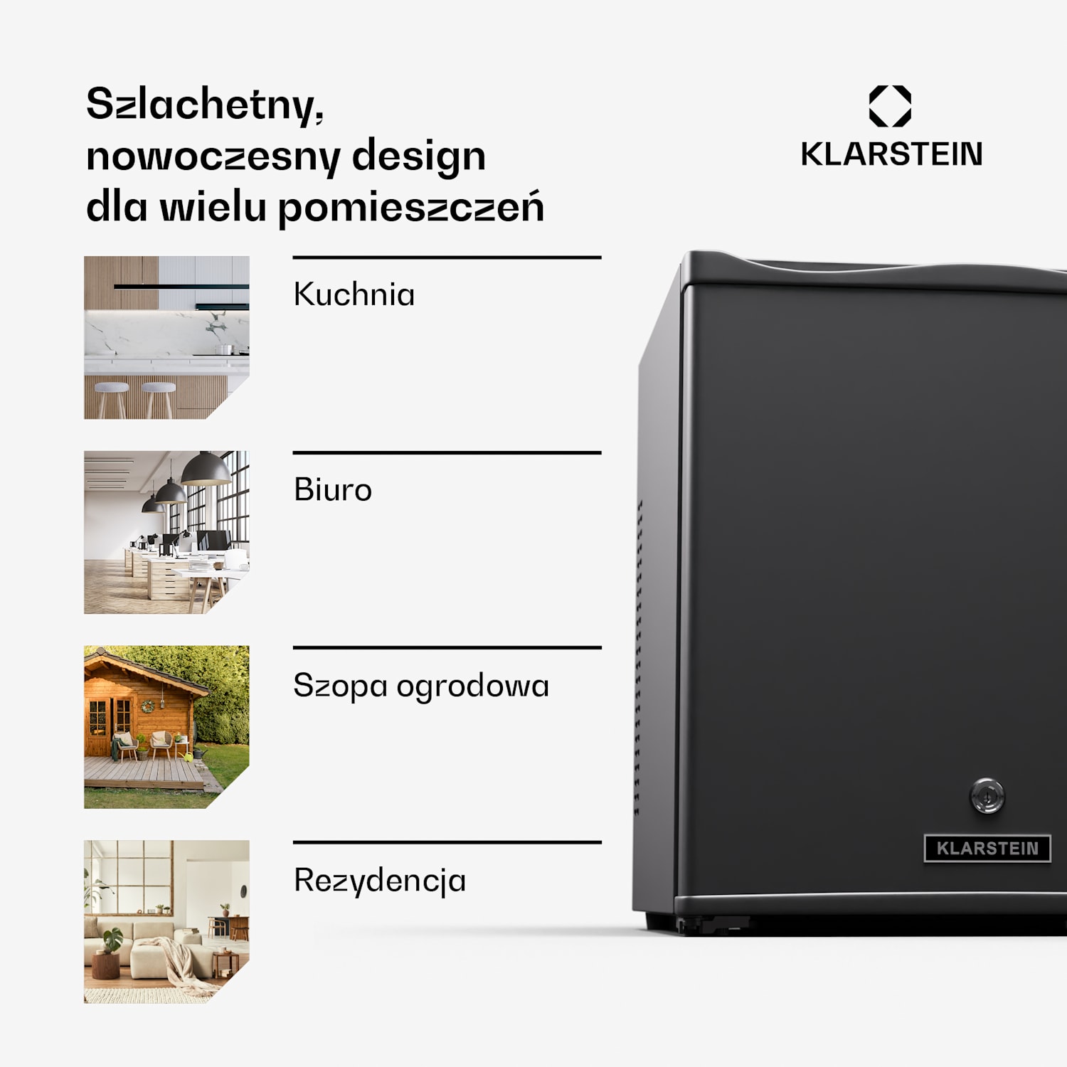 Matterhorn 28, mini lodówka, minibar, 28 l, 35 dB, kompaktowa, zamykana na klucz 