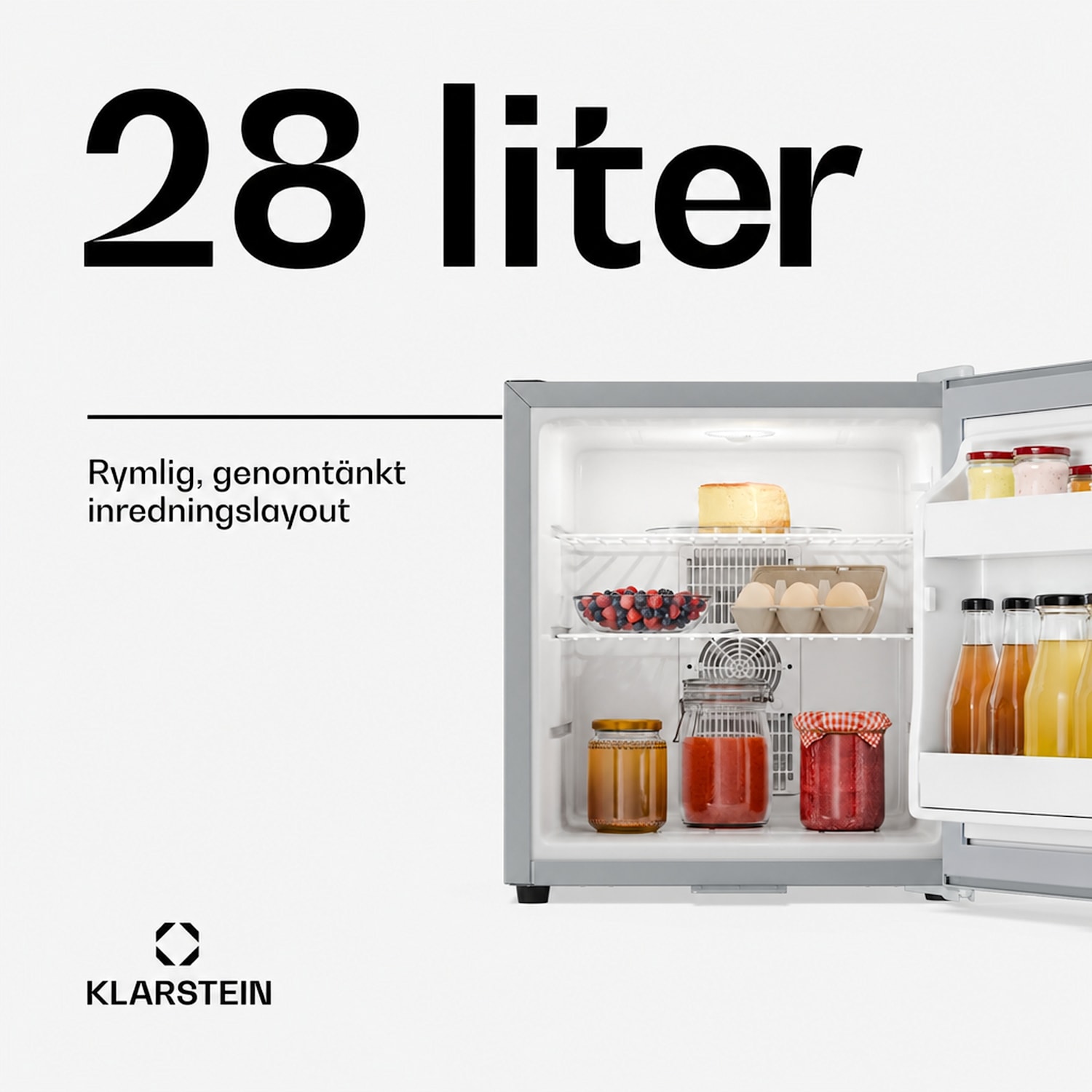 Matterhorn 28 minikyl 28 liter 35 dB kompakt låsbar 28 L | Rostfritt Stål