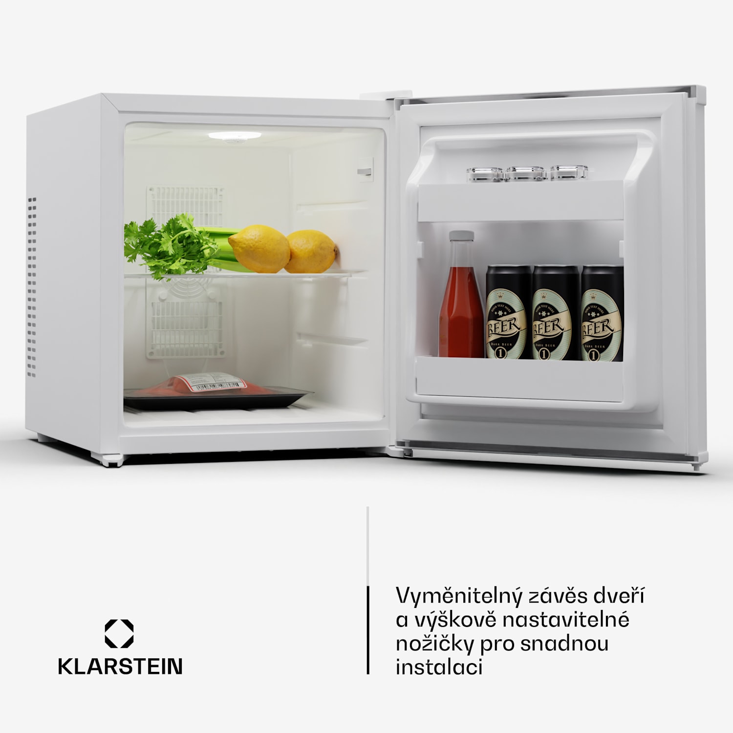 Matterhorn 28, mini lednice, 28 litrů, 35 dB, kompaktní, uzamykatelná 28 ltr | Bílá