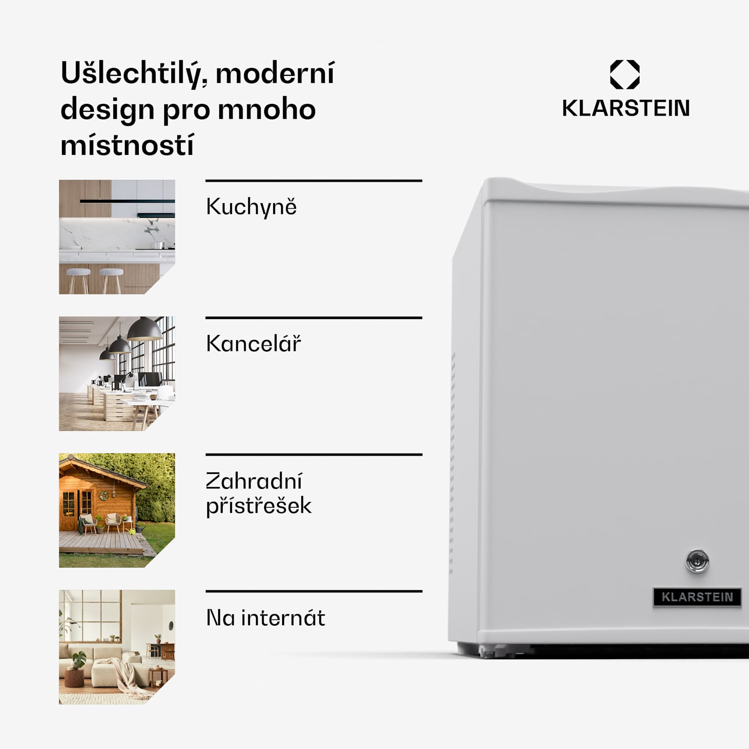 Matterhorn 28, mini lednice, 28 litrů, 35 dB, kompaktní, uzamykatelná 28 ltr | Bílá