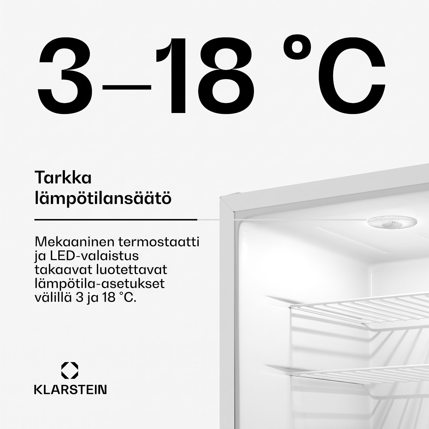 Matterhorn 28 minijääkaappi 28 litraa 35 dB kompakti lukittava 28 L | Valkoinen
