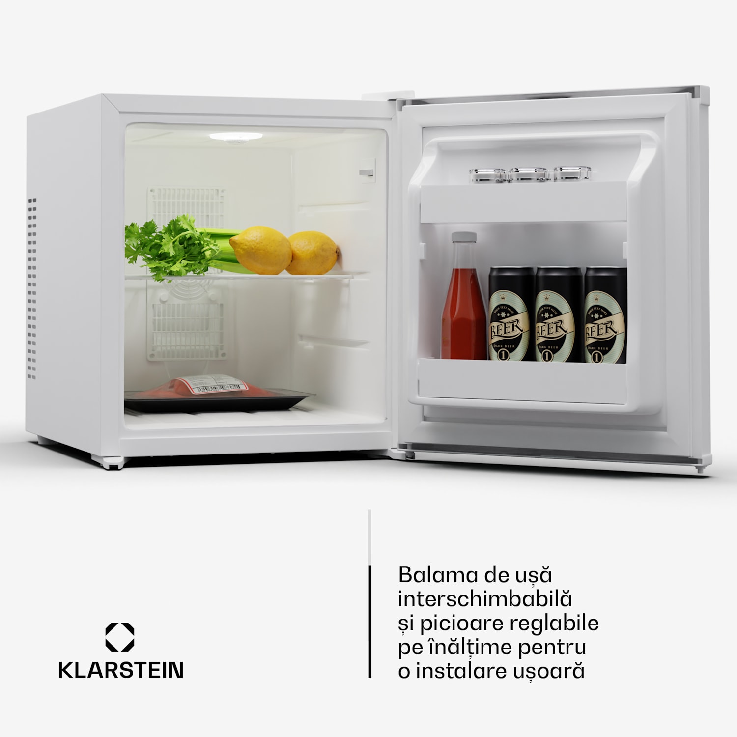 Matterhorn 28, mini-frigider, 28 litri, 35 dB, compact, cu cheie 28 Ltr | Alb