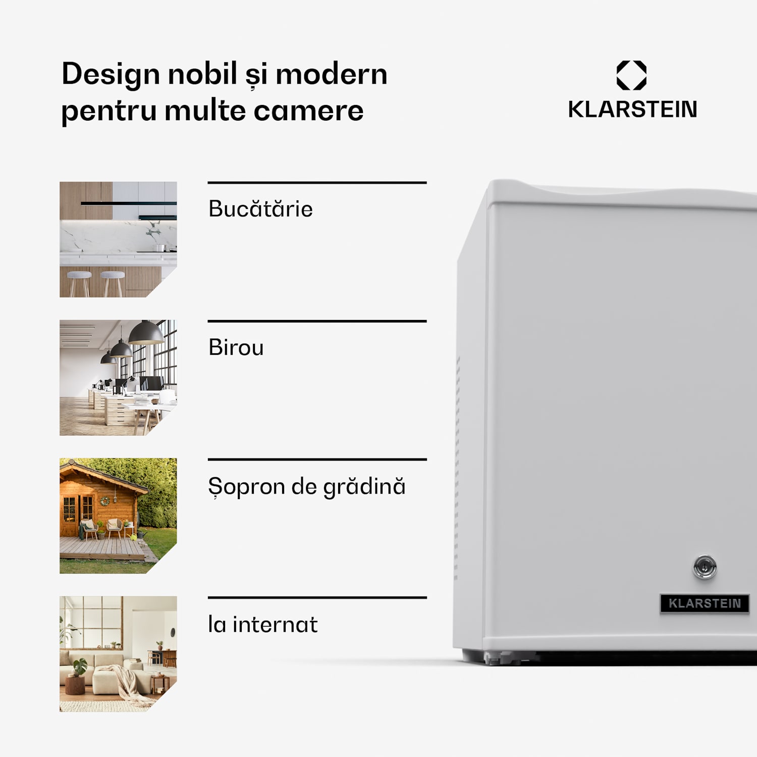 Matterhorn 28, mini-frigider, 28 litri, 35 dB, compact, cu cheie 28 Ltr | Alb