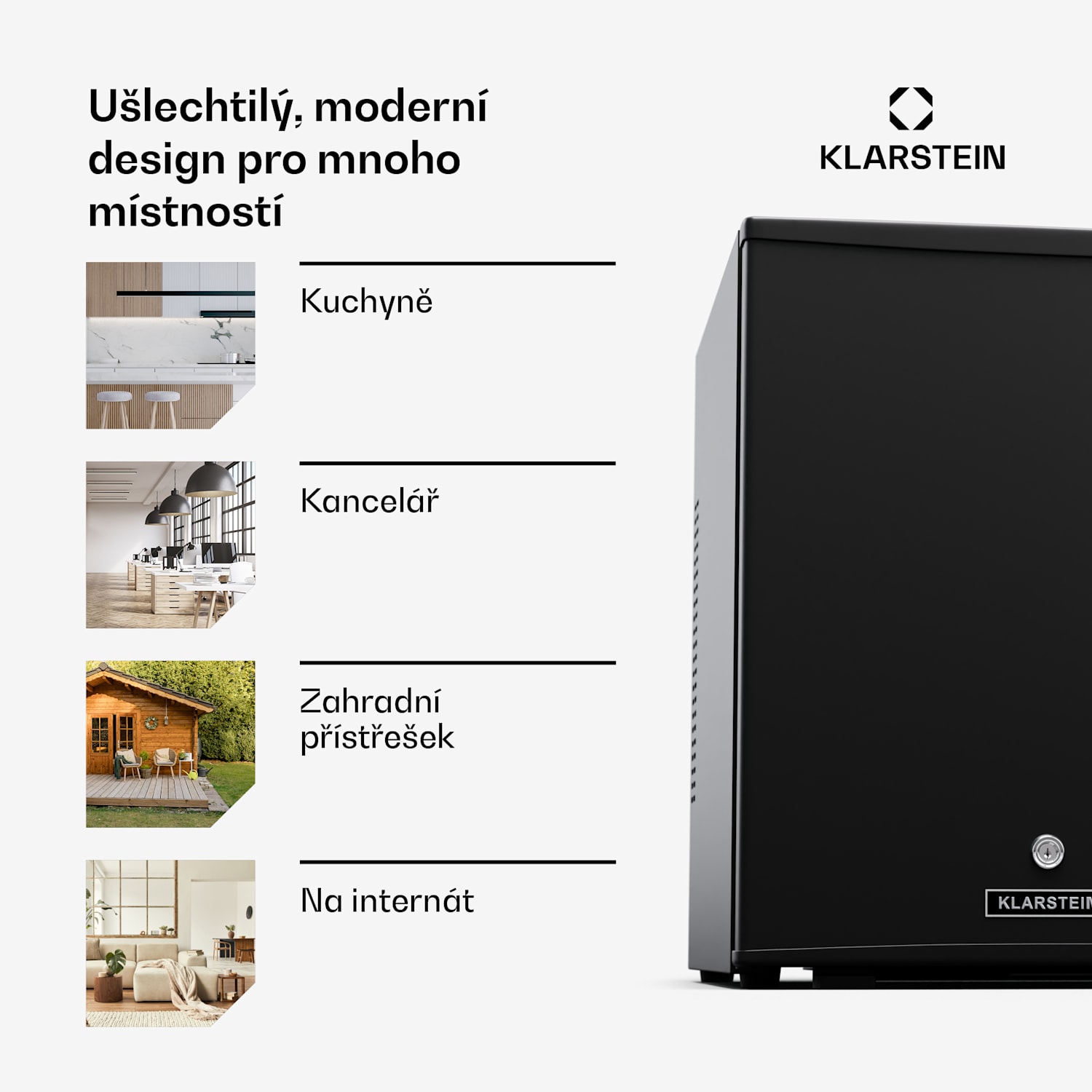 Matterhorn 44, mini lednice, 44 litrů, 35 dB, kompaktní, uzamykatelná 44 litrů | Černá