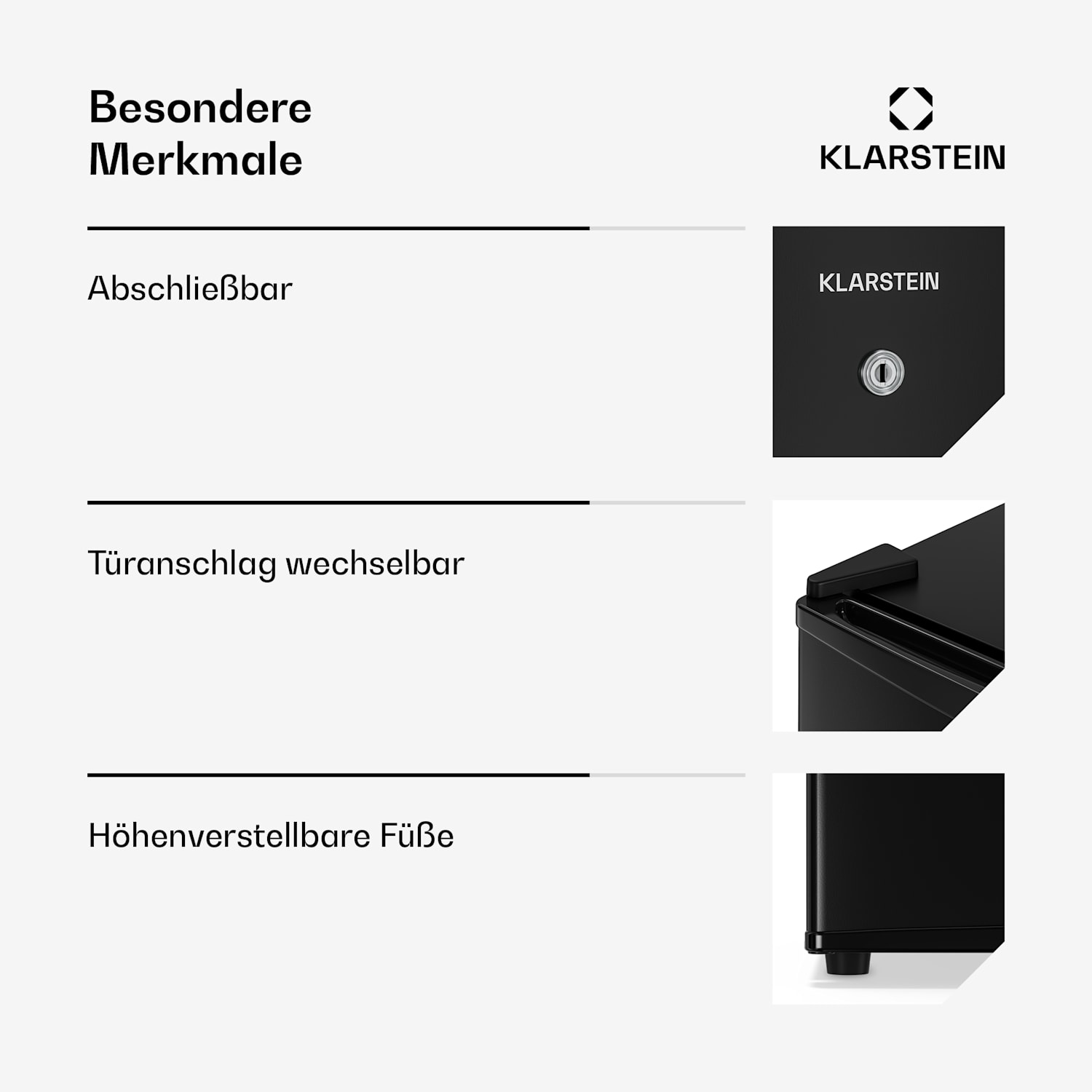 Matterhorn 44 Mini-réfrigérateur 44 litres 35 dB compact verrouillable 