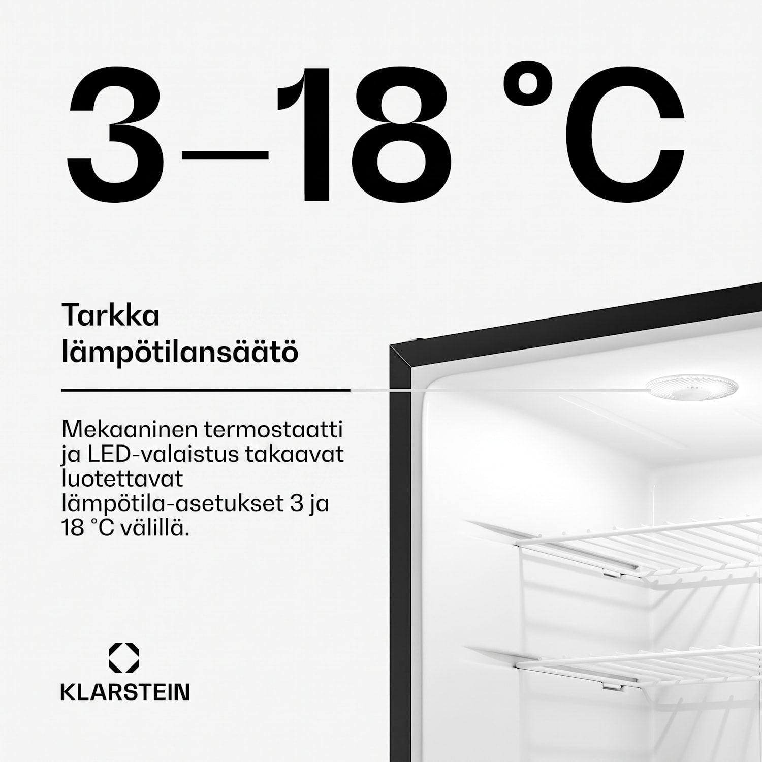 Matterhorn 44 minijääkaappi 44 litraa 35 dB kompakti lukittava 44 L | Musta