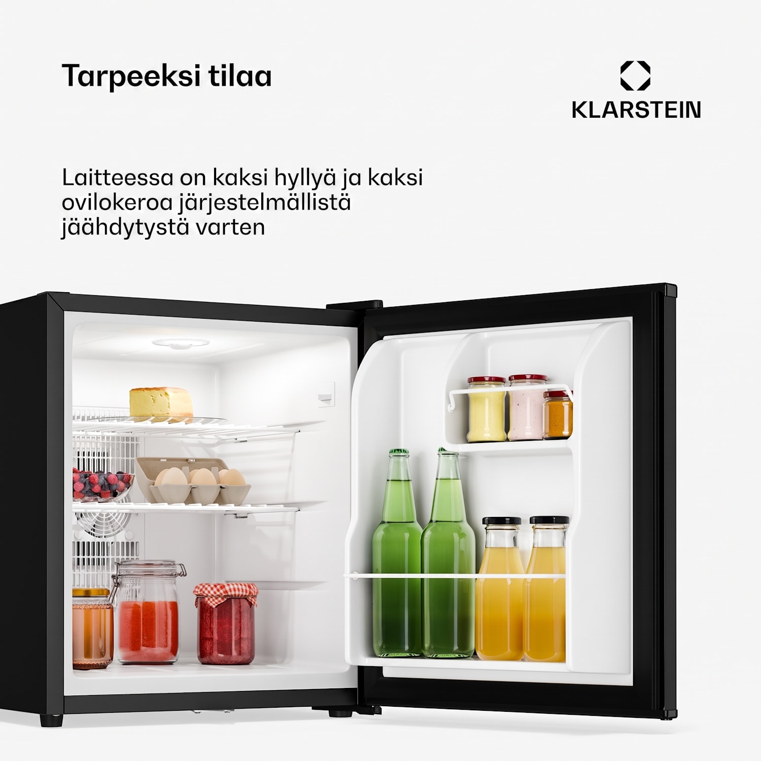 Matterhorn 44 minijääkaappi 44 litraa 35 dB kompakti lukittava 44 L | Musta
