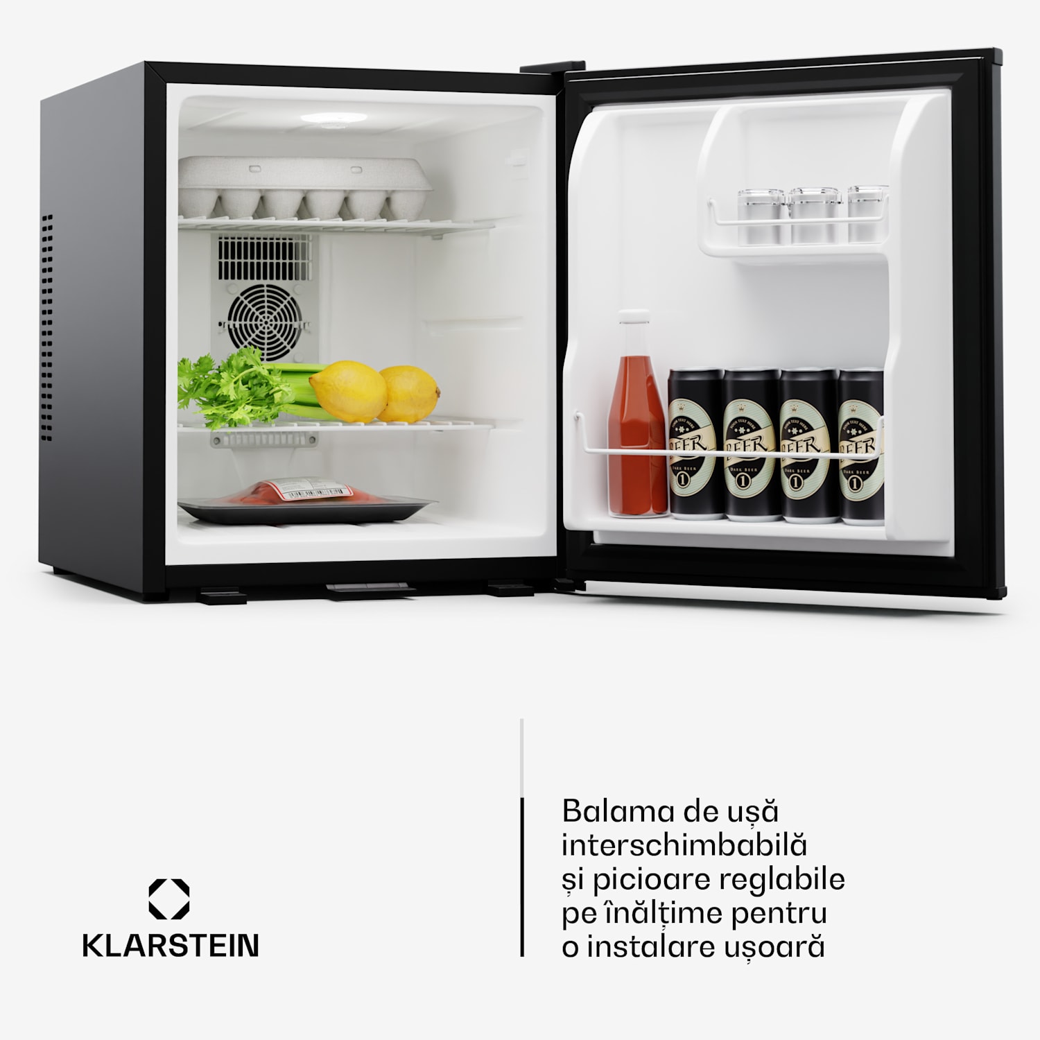 Matterhorn 44, mini-frigider, 44 litri, 35 dB, compact, cu cheie 44 Ltr | Negru